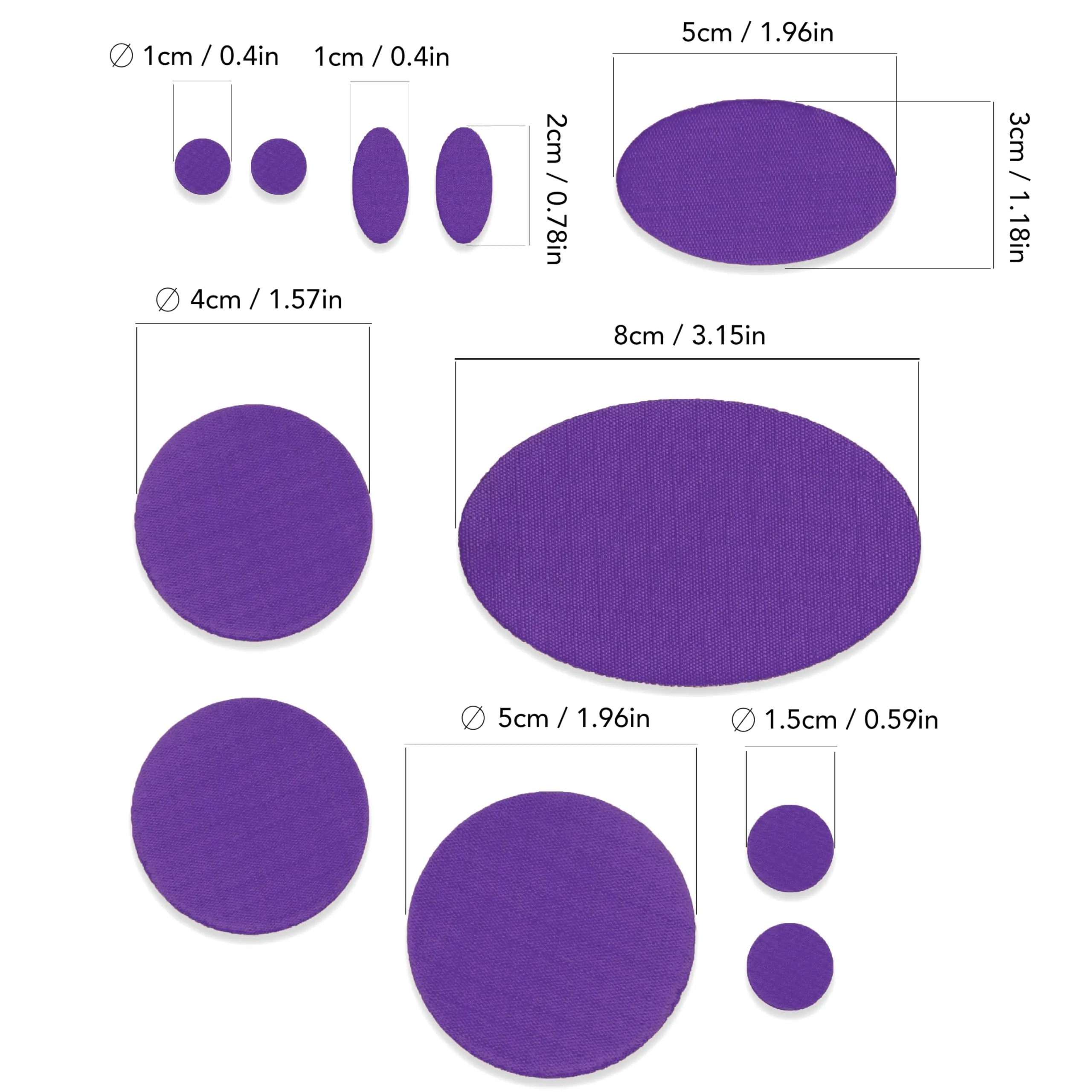 aZengear Toppe di Riparazione Impermeabili per Piumino e Tenda, 11 Pezzi, Viola - immagine 3