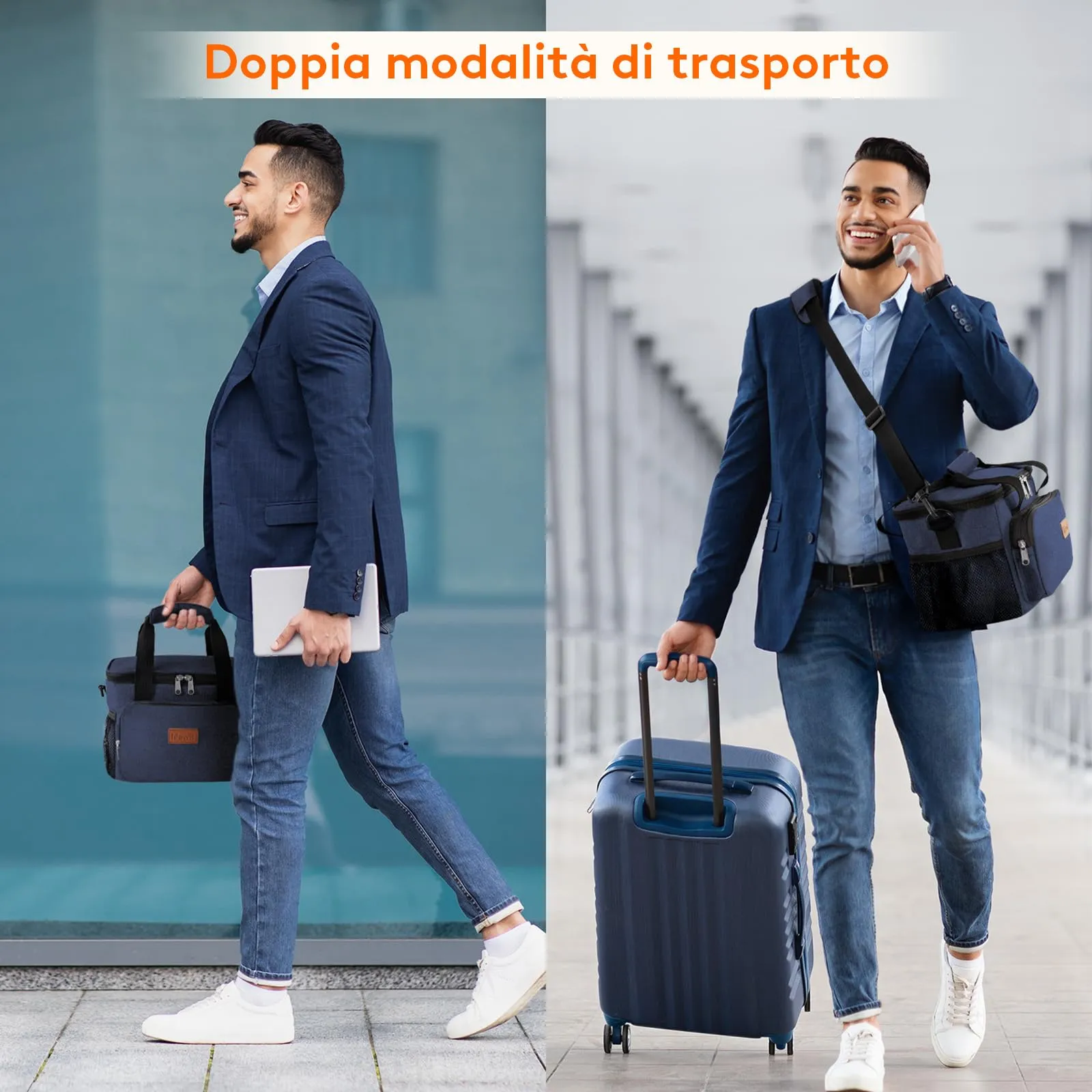 Lifewit Borsa Termica Porta Pranzo 9L, Blu Scuro - immagine 7