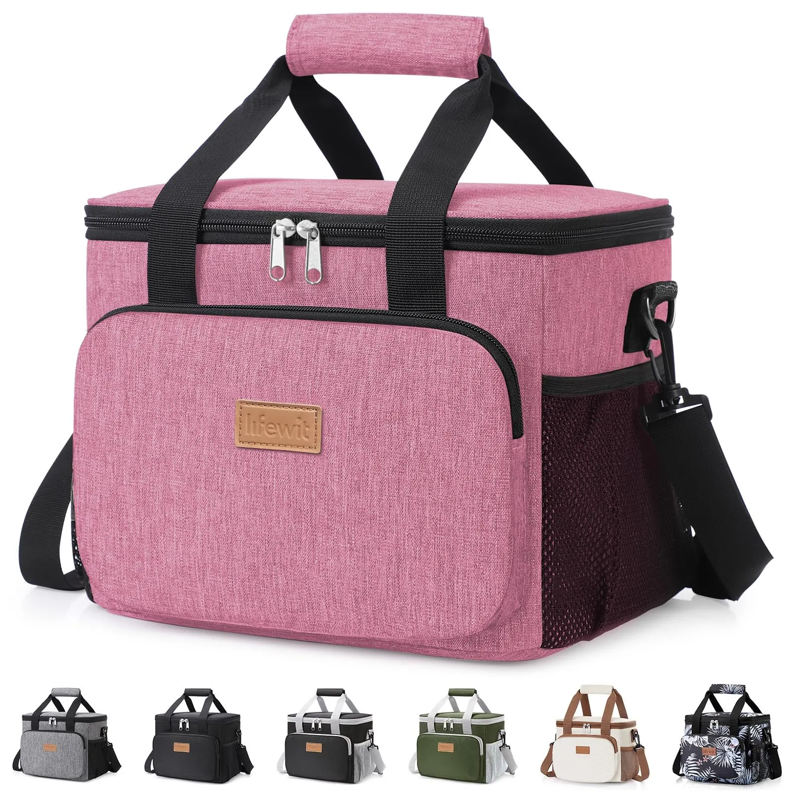 Lifewit Borsa Termica Porta Pranzo 9L, Rosa - immagine 1