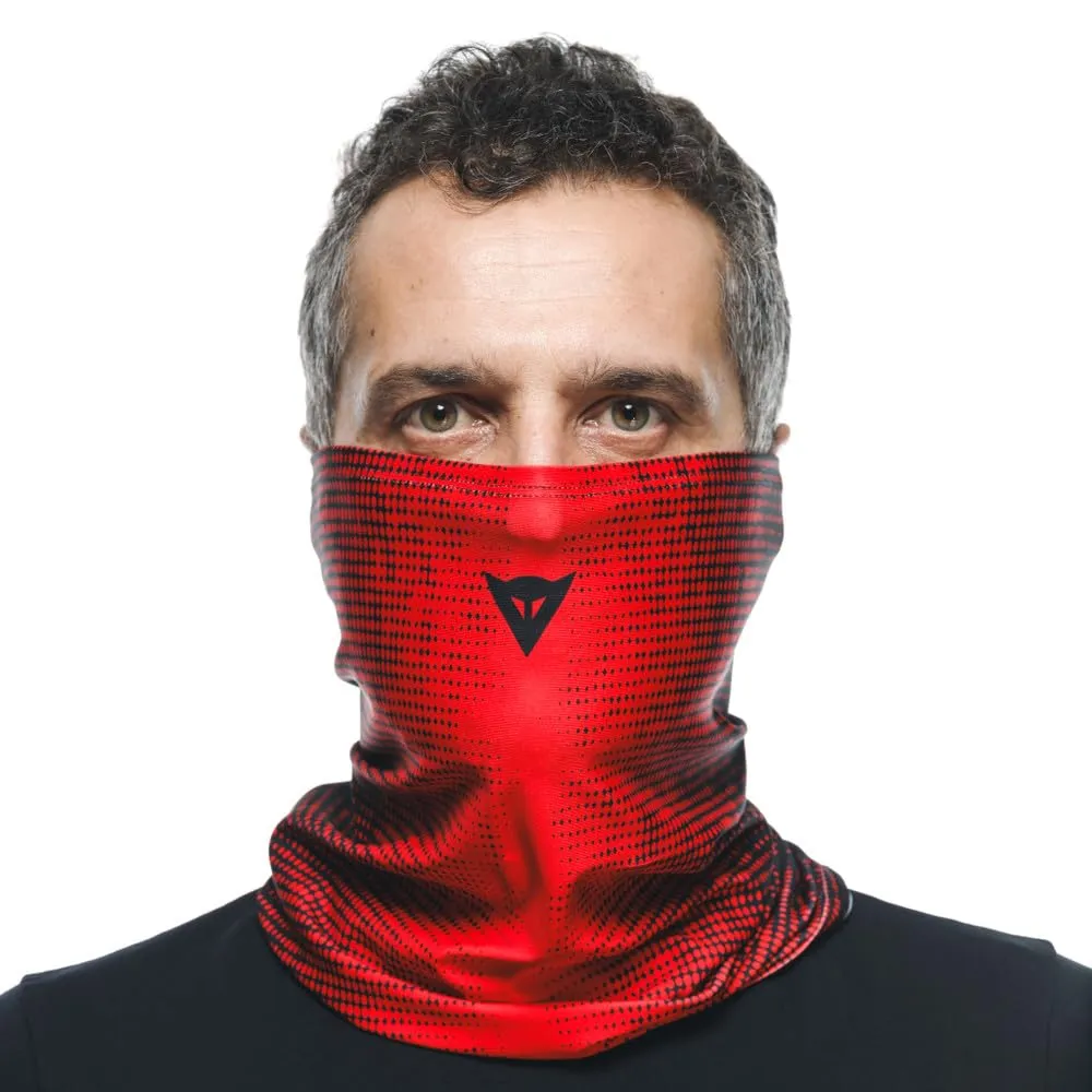 Dainese Neck Gaiter Scaldacollo Moto Traspirante Unisex Rosso/Nero - immagine 2