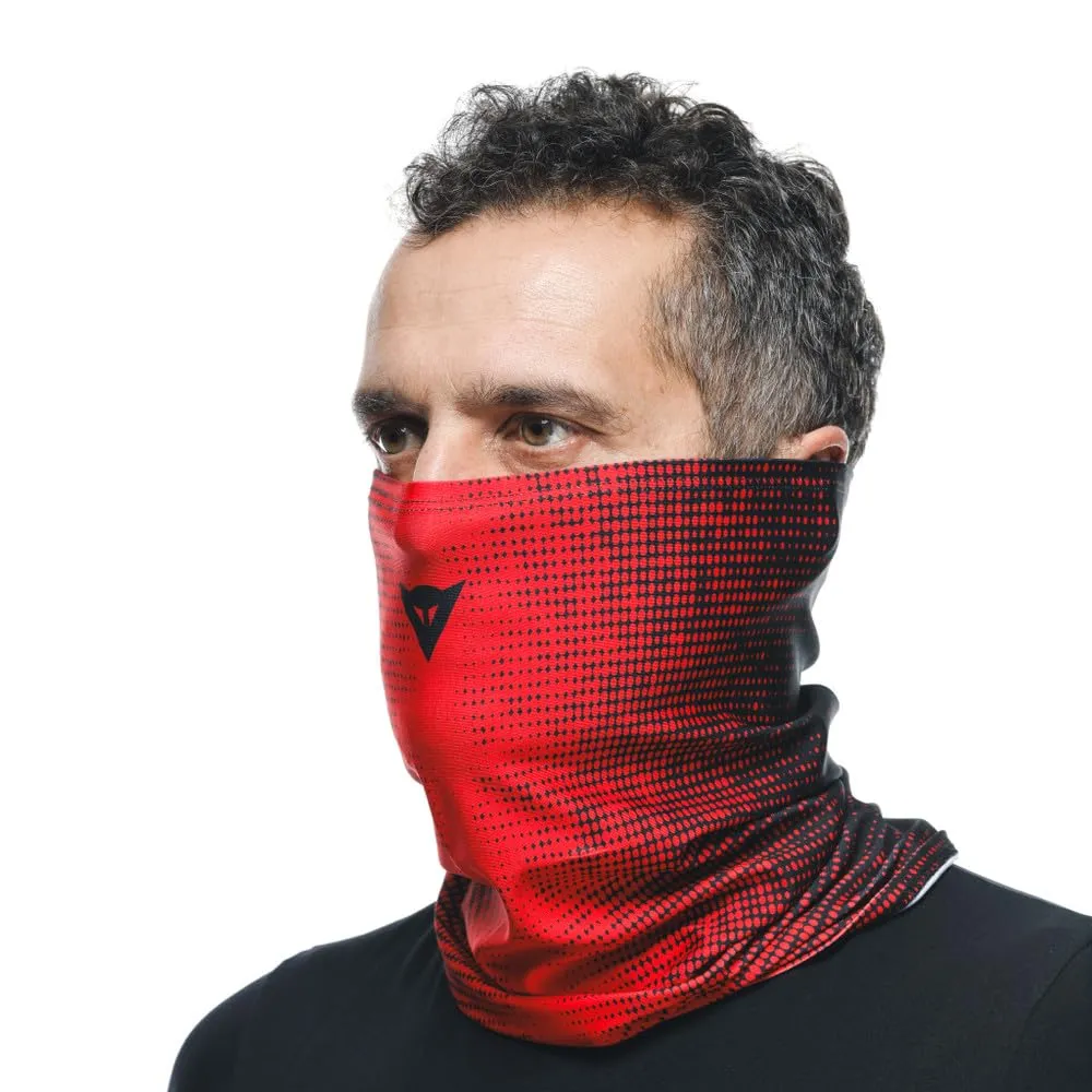 Dainese Neck Gaiter Scaldacollo Moto Traspirante Unisex Rosso/Nero - immagine 4