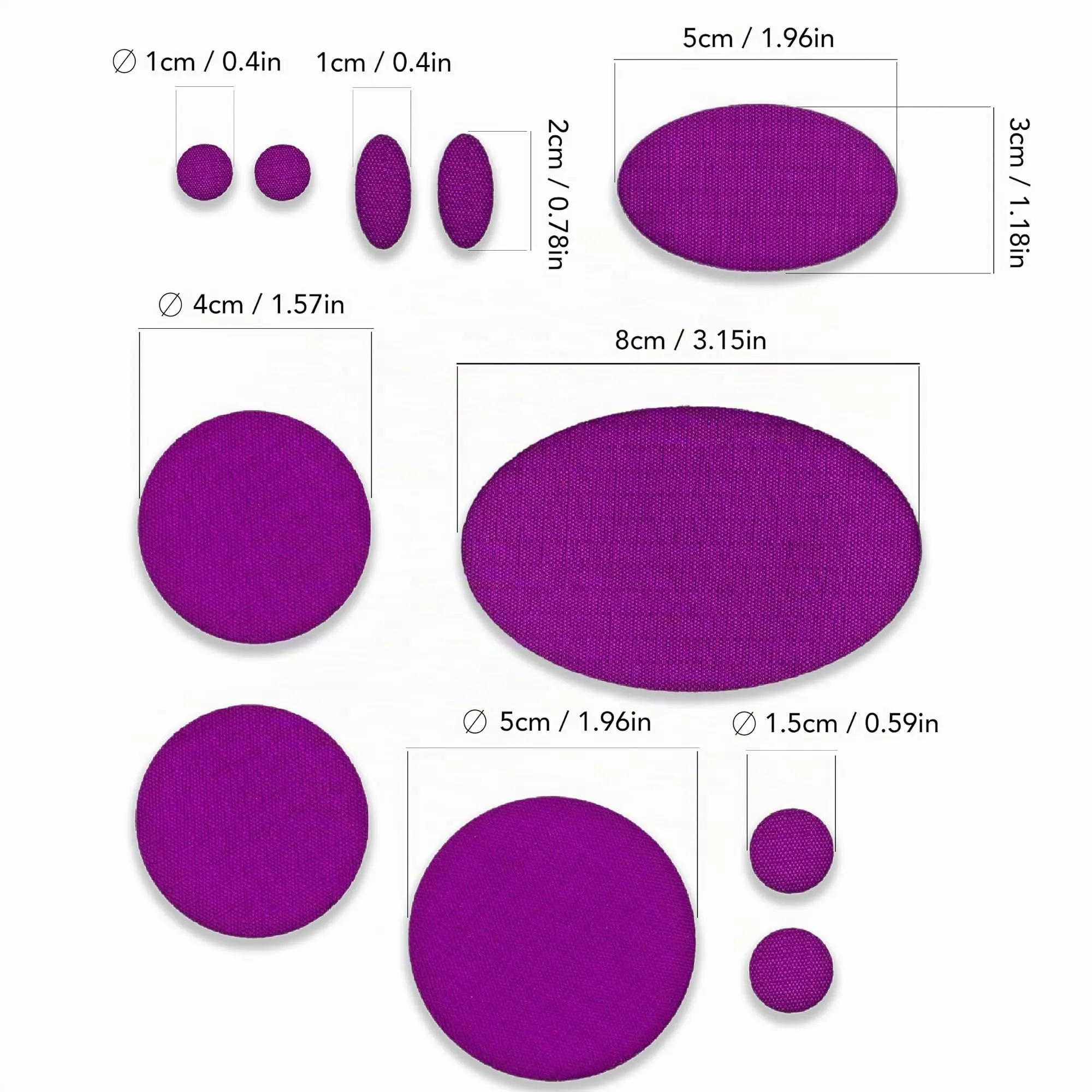 aZengear Toppe di Riparazione Impermeabili per Piumino e Tenda, 11 Pezzi, Viola Scuro - immagine 3