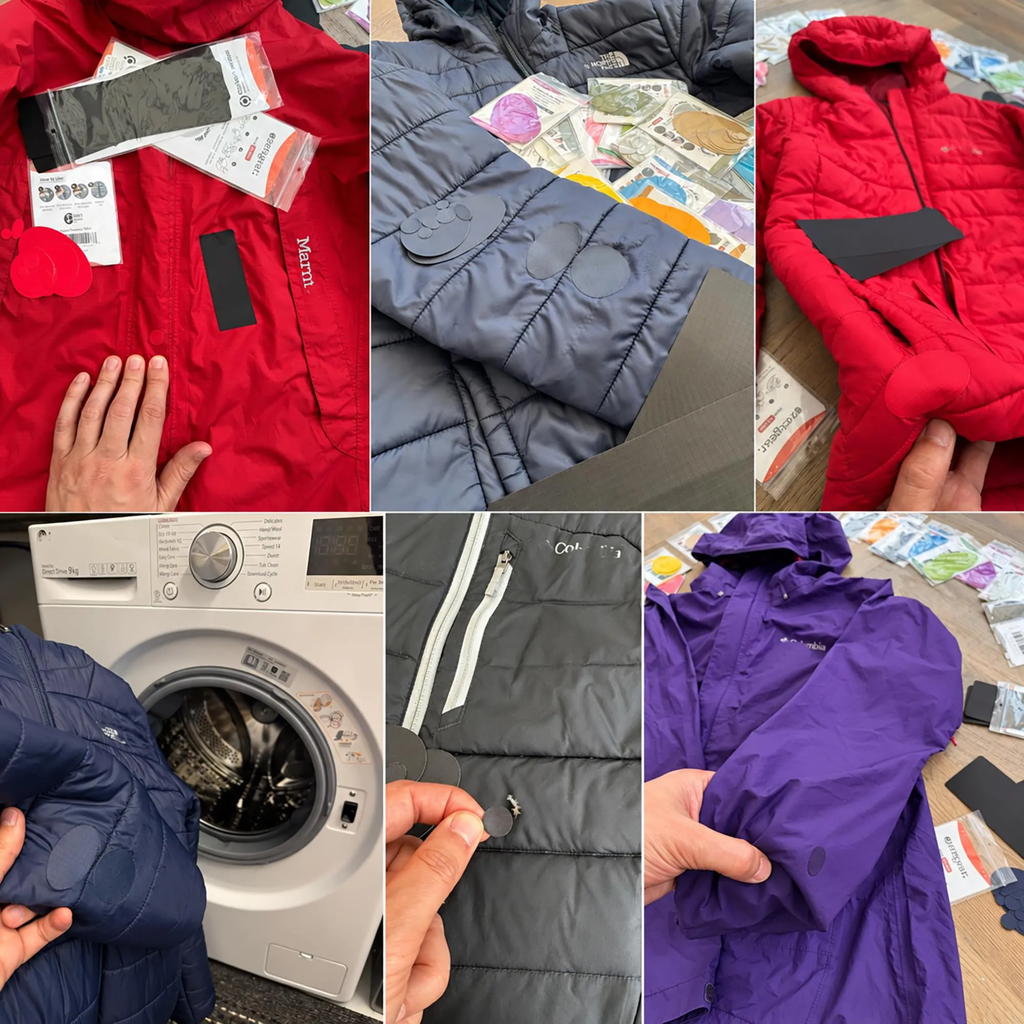 aZengear Toppe di Riparazione Impermeabili per Piumino e Tenda, 11 Pezzi, Viola Scuro - immagine 8