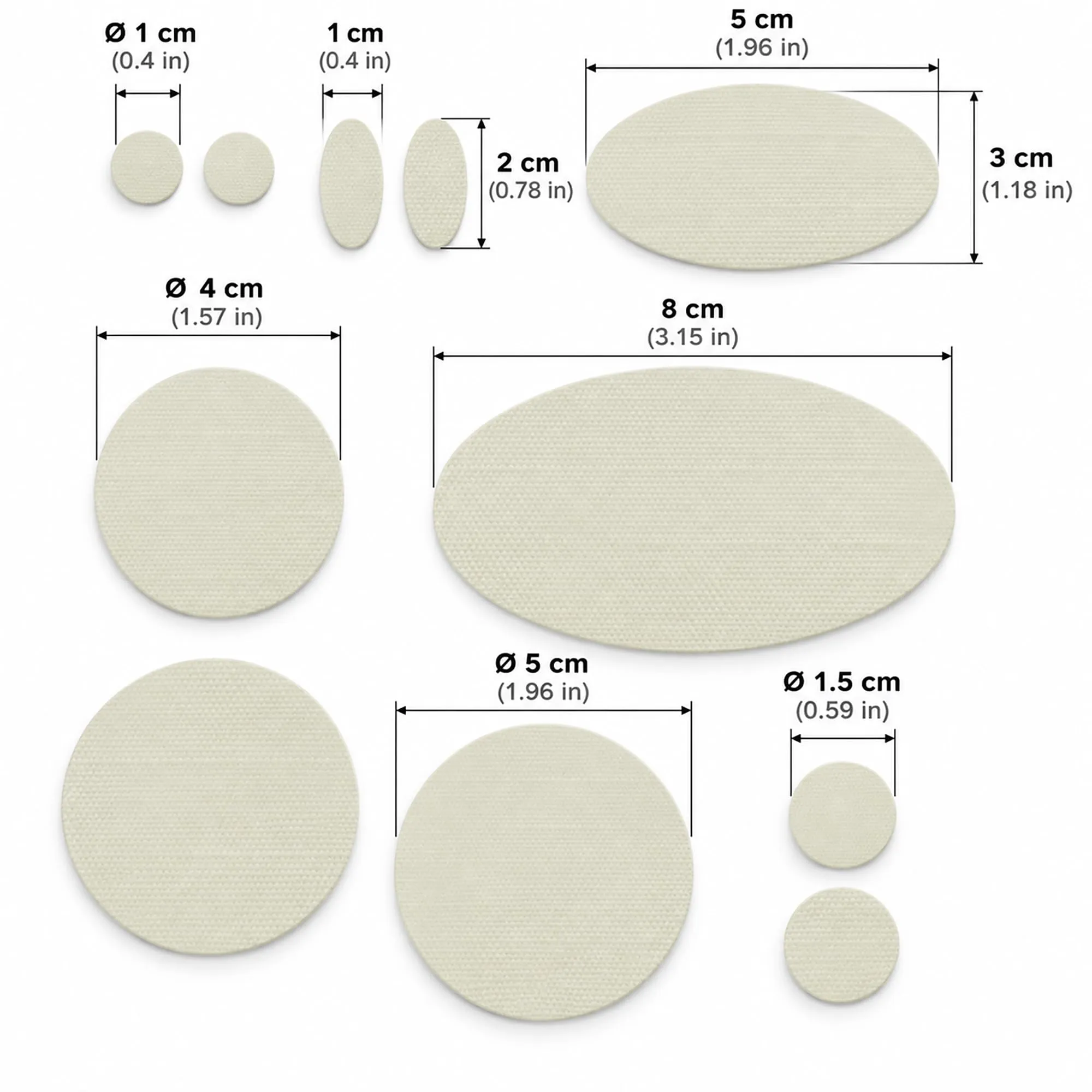 aZengear Kit Toppe di Riparazione Impermeabili per Piumino e Tenda, 11 Pezzi, Beige Chiaro - immagine 3