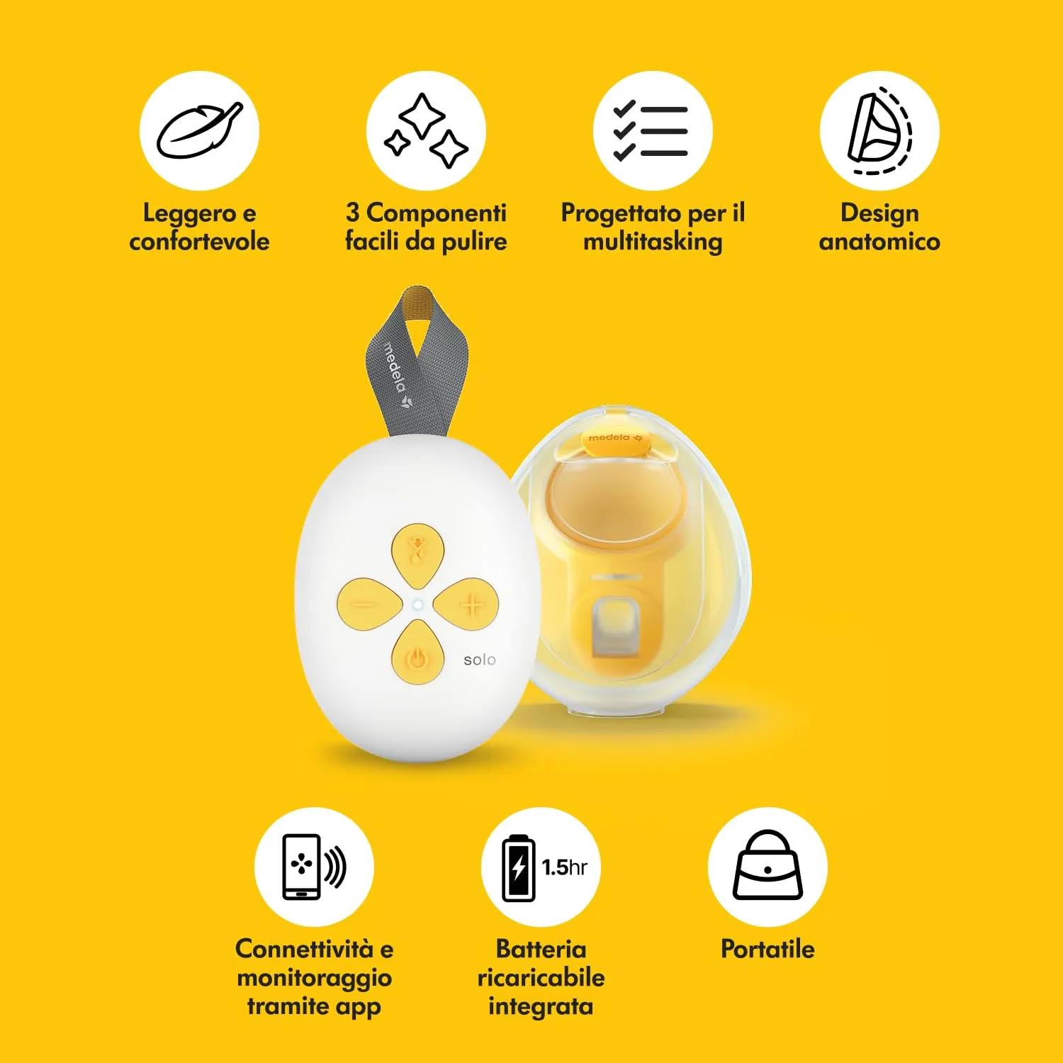 Medela Solo Tiralatte Elettrico Singolo Hands-free - immagine 3