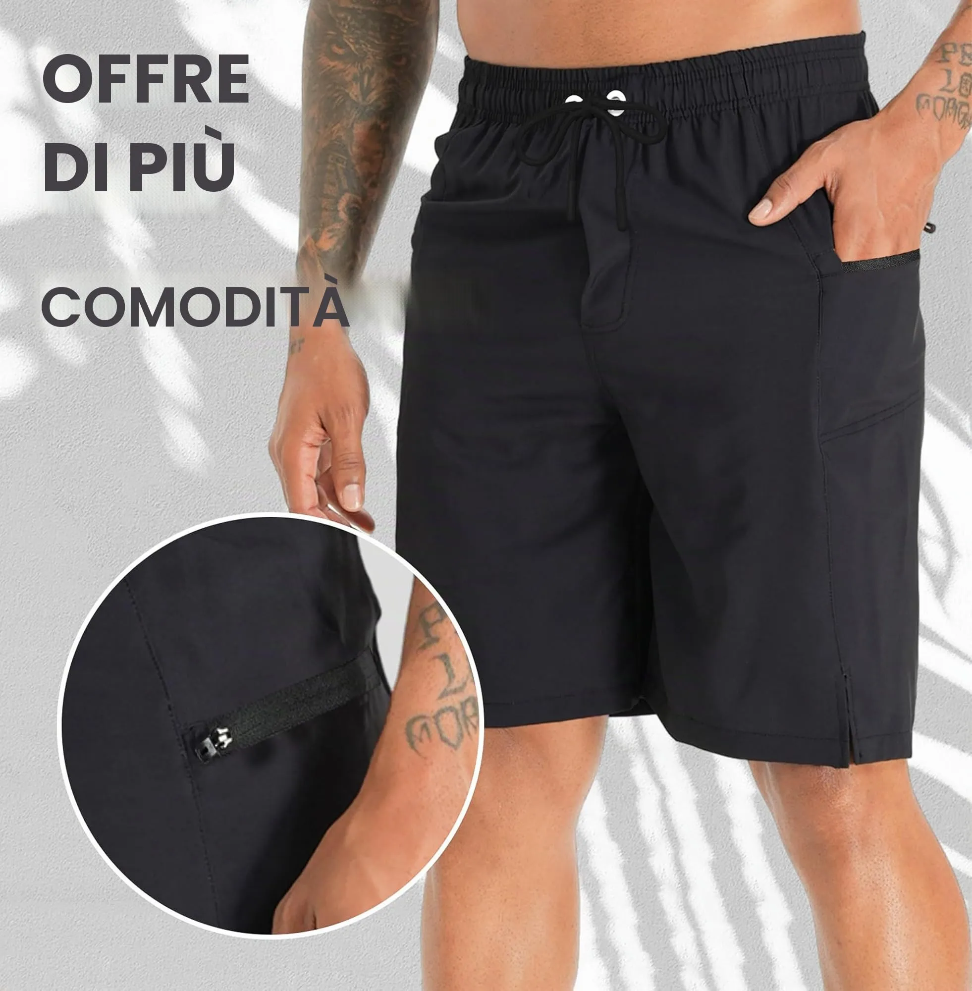 APTRO Pantaloncini da Bagno Uomo Stampa Hawaiana Navy MK287 XL - immagine 3