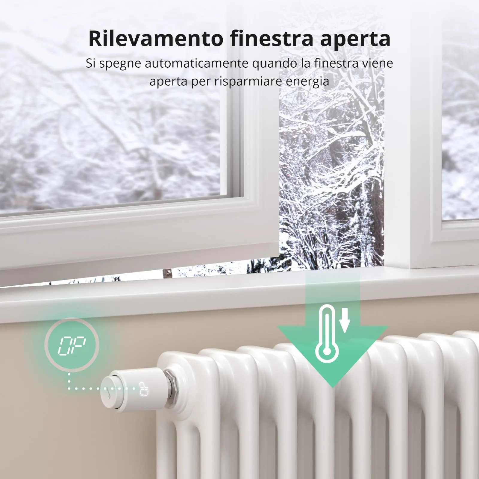 SONOFF TRVZB Valvola Termostatica Intelligente per Radiatore, Zigbee 3.0, Compatibile con Amazon Alexa e Home Assistant - immagine 7