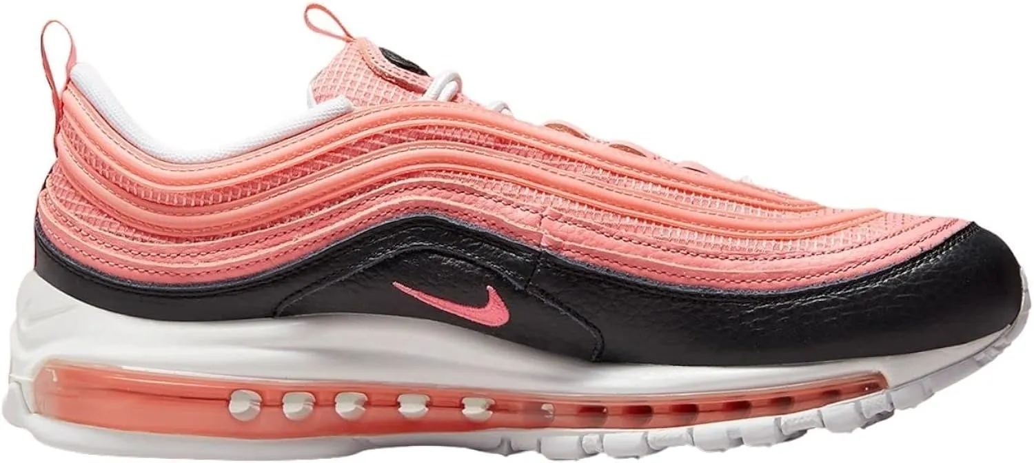 Nike Air Max 97 Men's Running Shoes, Size 45 EU, Pink Gaze Hyper Pink White - immagine 2