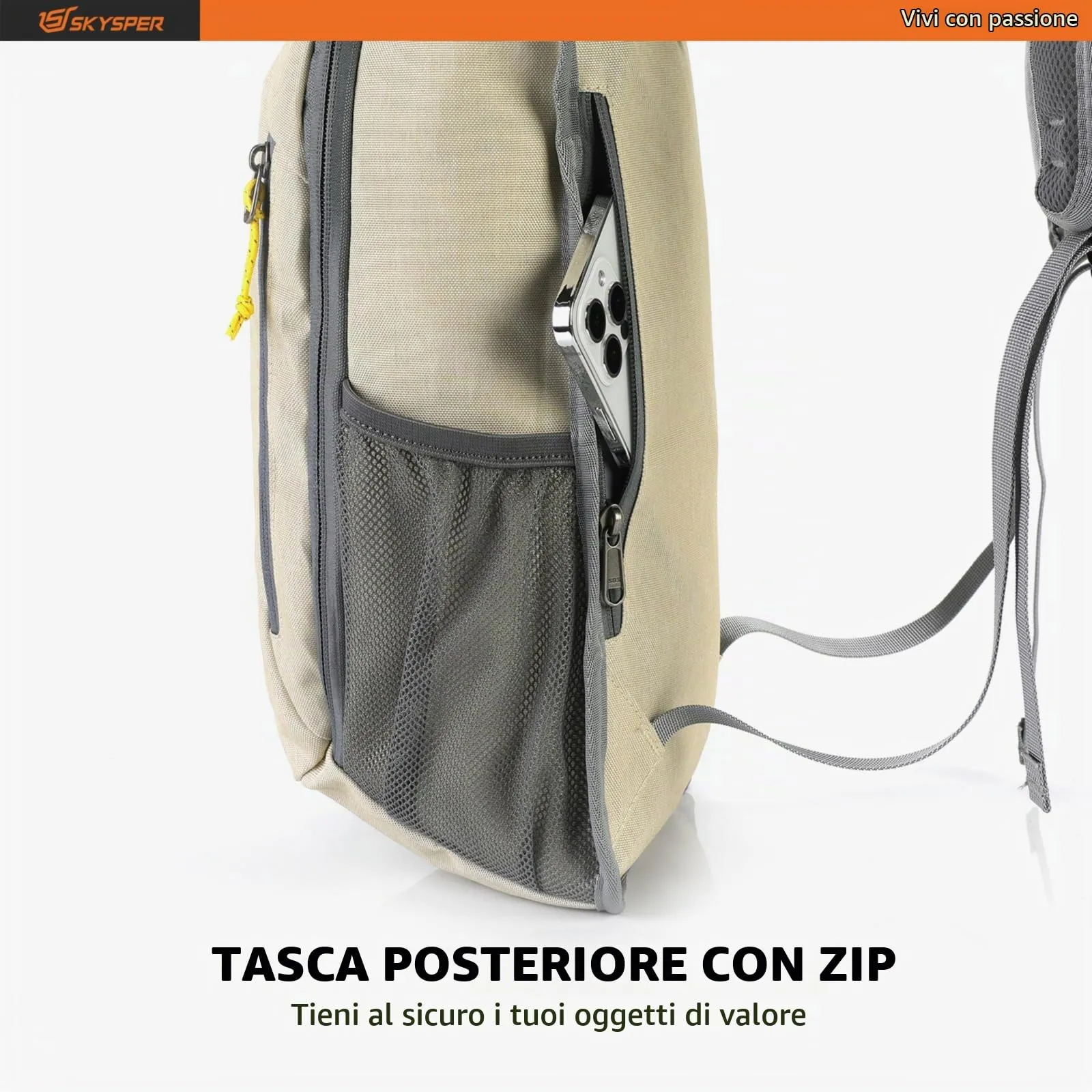 SKYSPER Zaino Leggero Pieghevole 10L - immagine 7