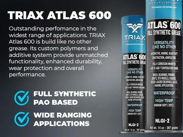 TRIAX Atlas 600 Grasso Sintetico Blu NLGI 2, 400g - immagine 2