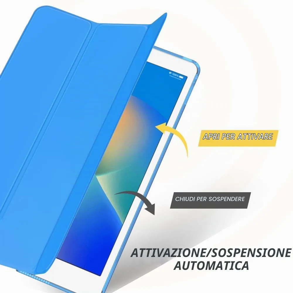 MoKo Cover for iPad 9th/8th/7th Gen 10.2 inch (2019-2021) - Onda Blu - immagine 5