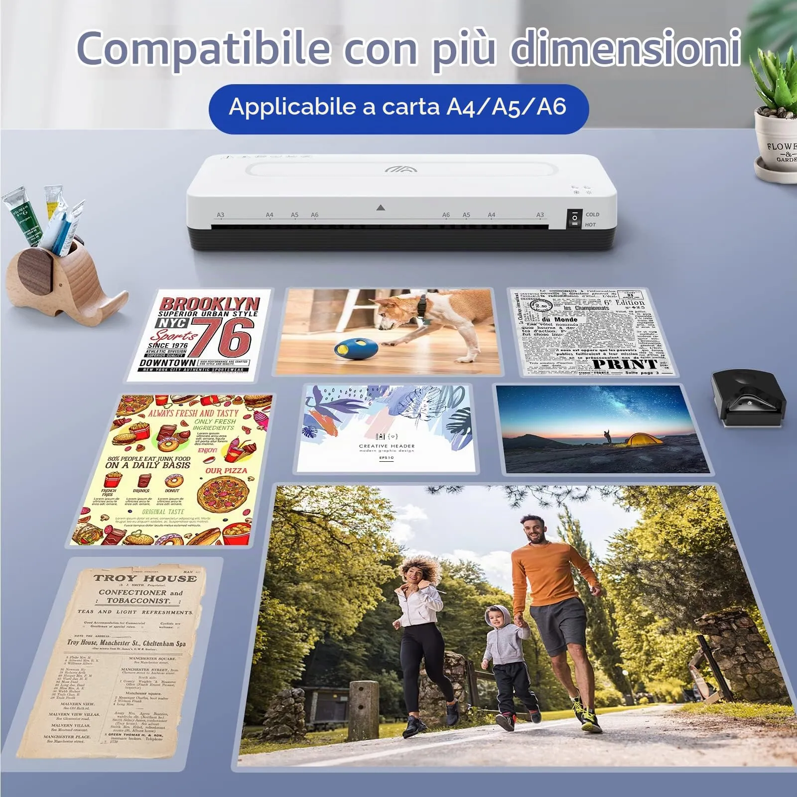 MAXDONE Fogli per Plastificatrice A4 A5 A6 160 Micron (2 x 80 Micron) - immagine 5