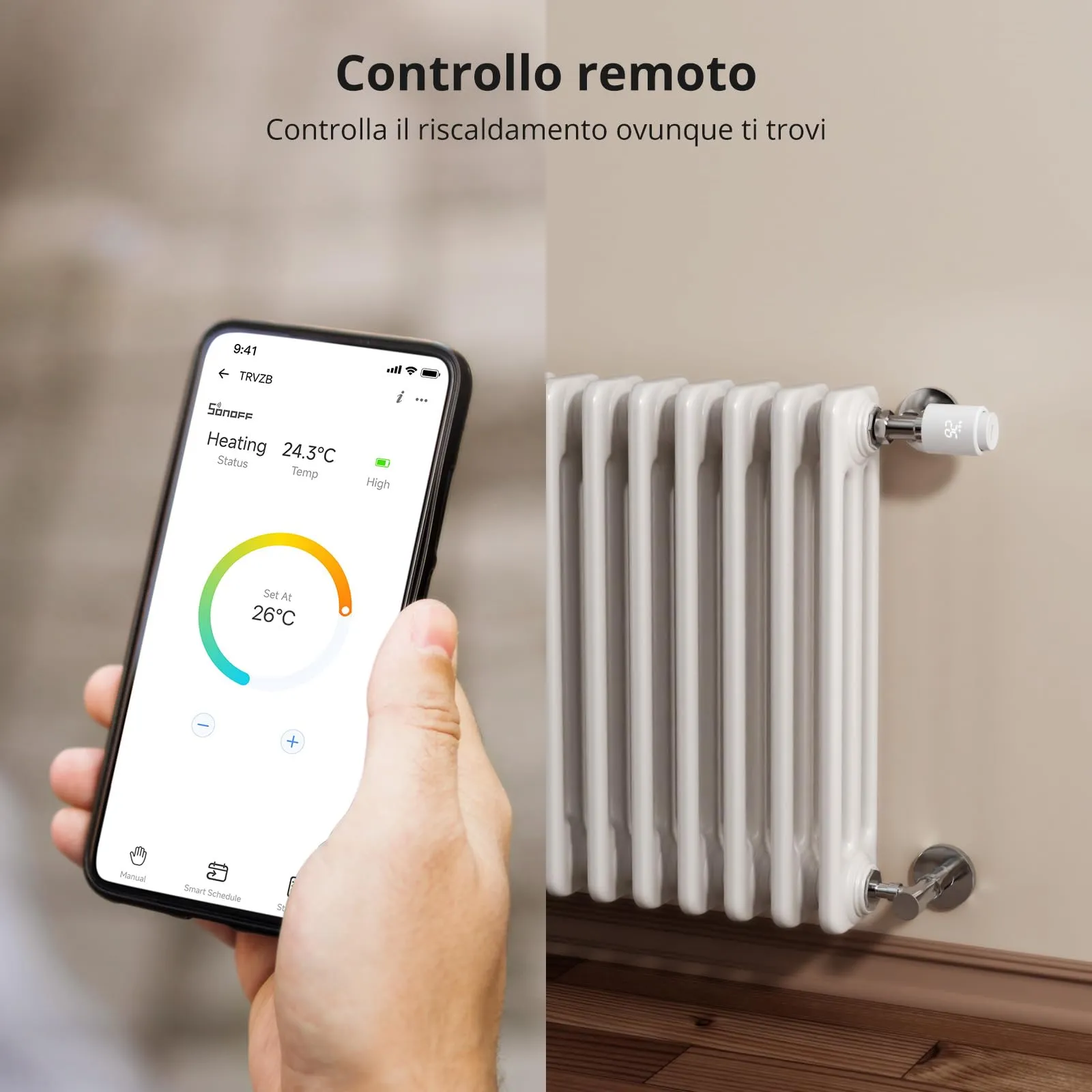 SONOFF TRVZB Termostato da Radiatore, Valvola Termostatica Intelligente Zigbee 3.0, 2 Pezzi - immagine 3