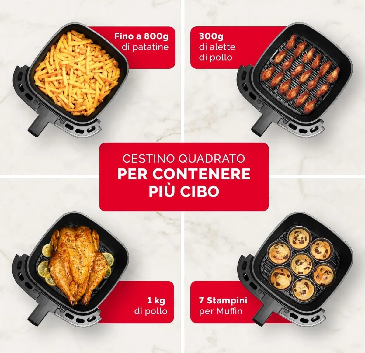 Moulinex Easy Fry Max Friggitrice ad Aria 5L EZ2458 - immagine 4