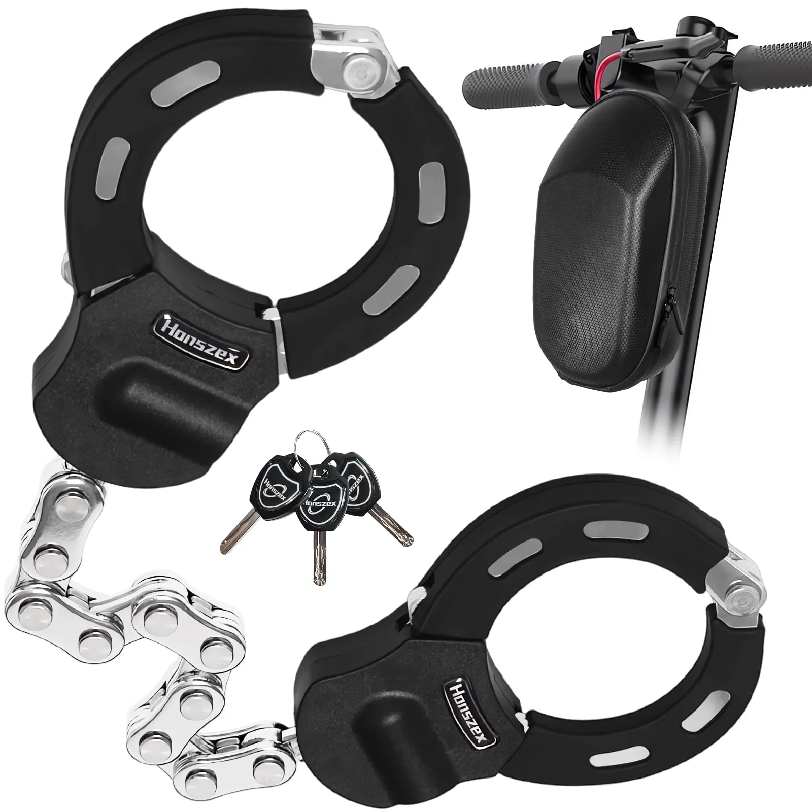 Honszex Catena Monopattino Elettrico con Borsa Antifurto - immagine 1