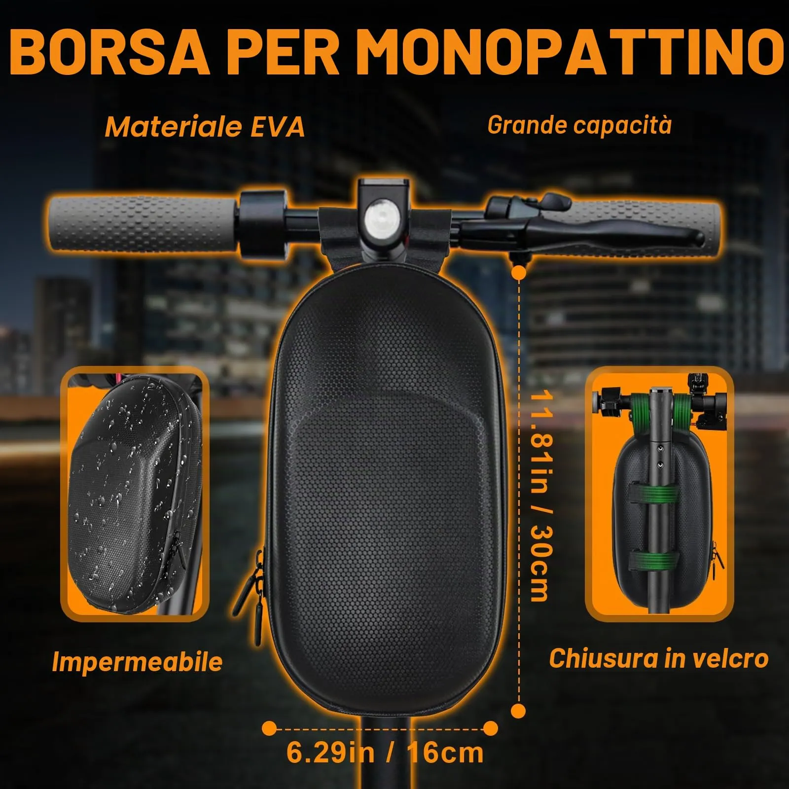 Honszex Catena Monopattino Elettrico con Borsa Antifurto - immagine 6