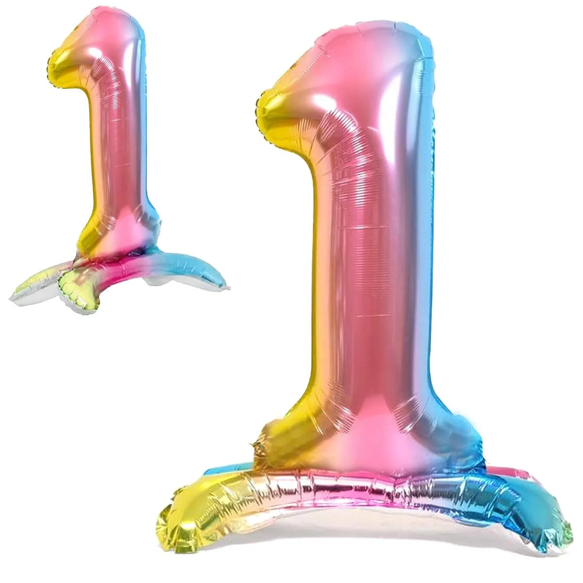 Jonami Palloncino Numero 1 Gigante Multicolore Pastello, 82 cm - immagine 1