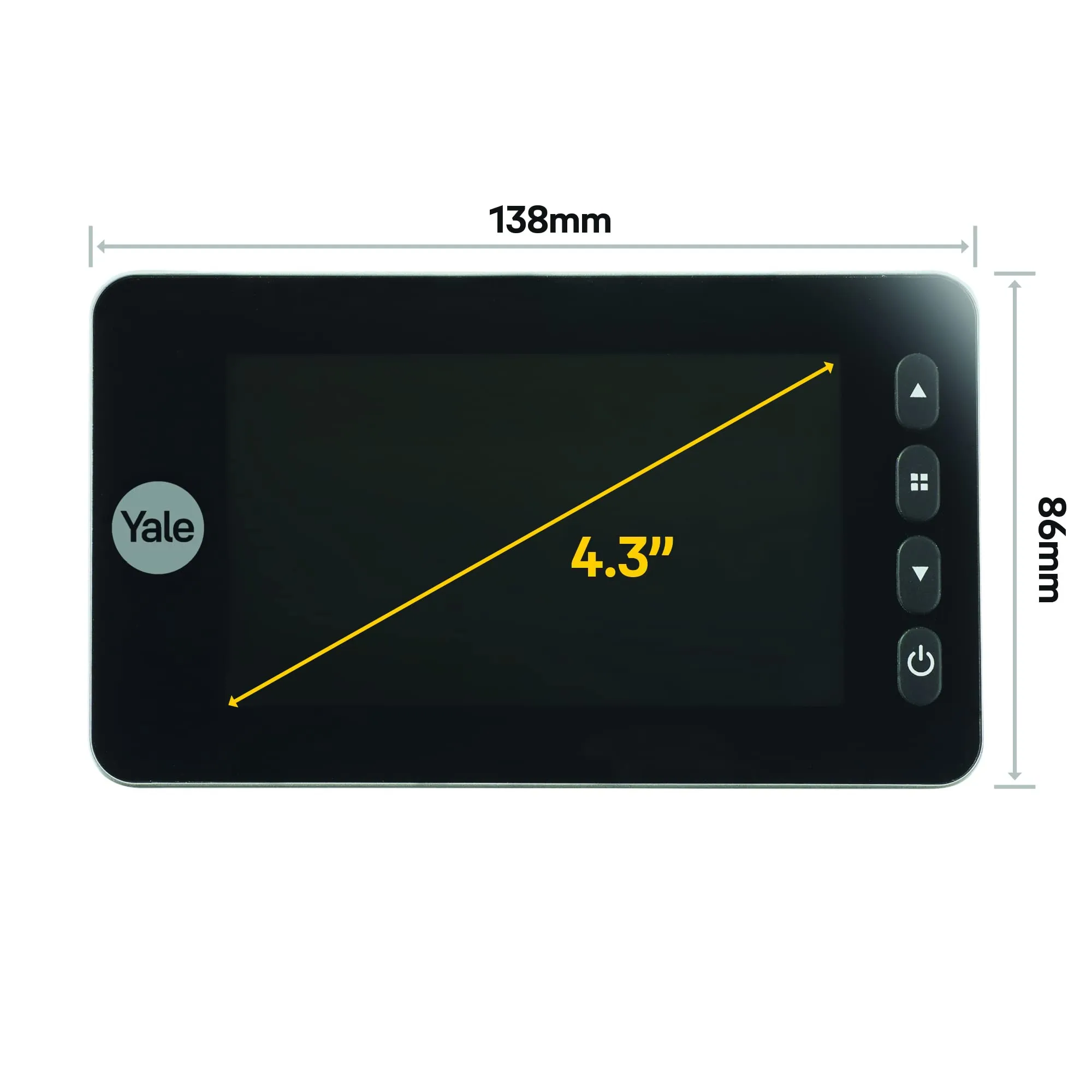 Yale Spioncino Elettronico Autoimaging 45-5800-1443-00-60-01 Argento - immagine 2