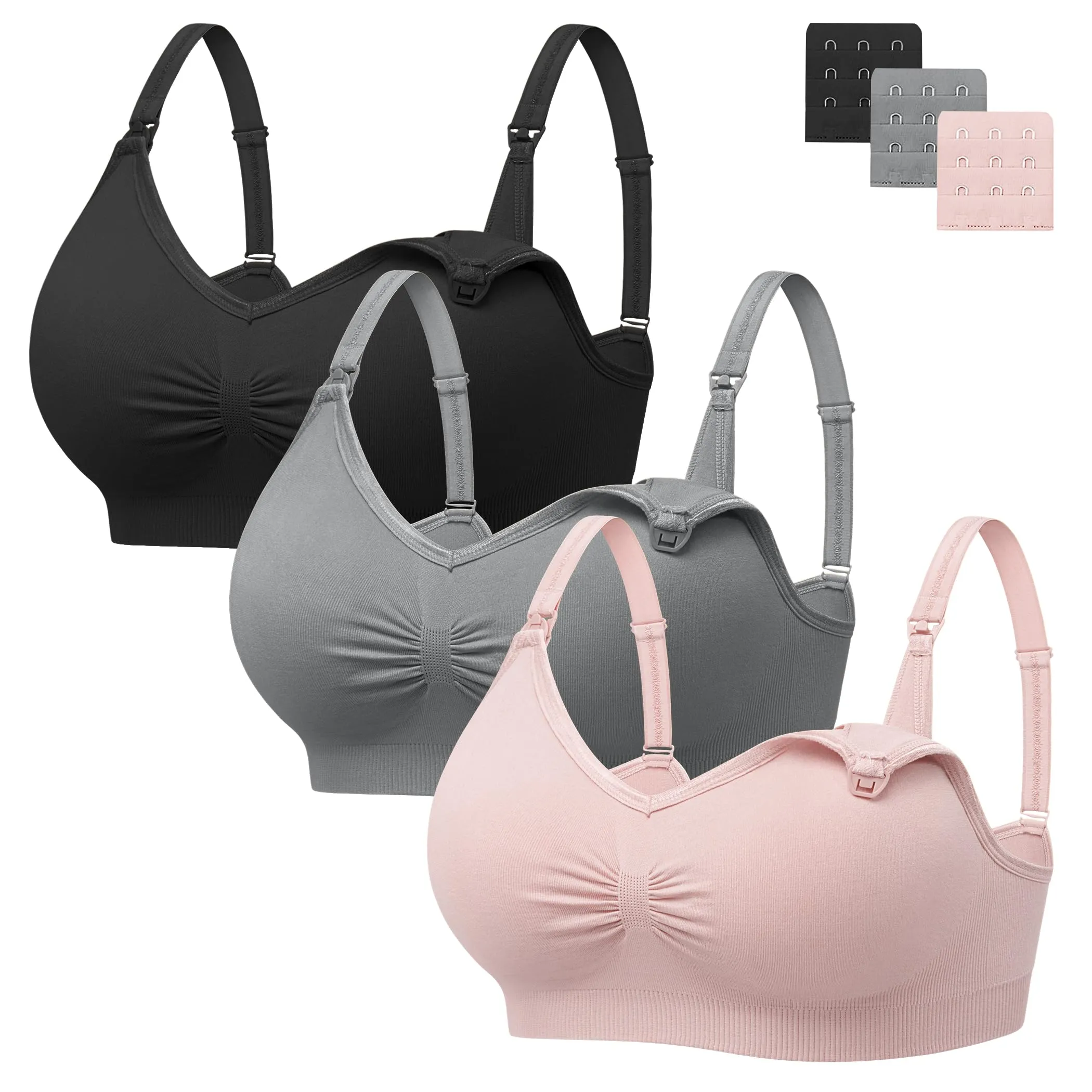 HBselect Reggiseno Allattamento con Estensione, 3 Pezzi - immagine 1