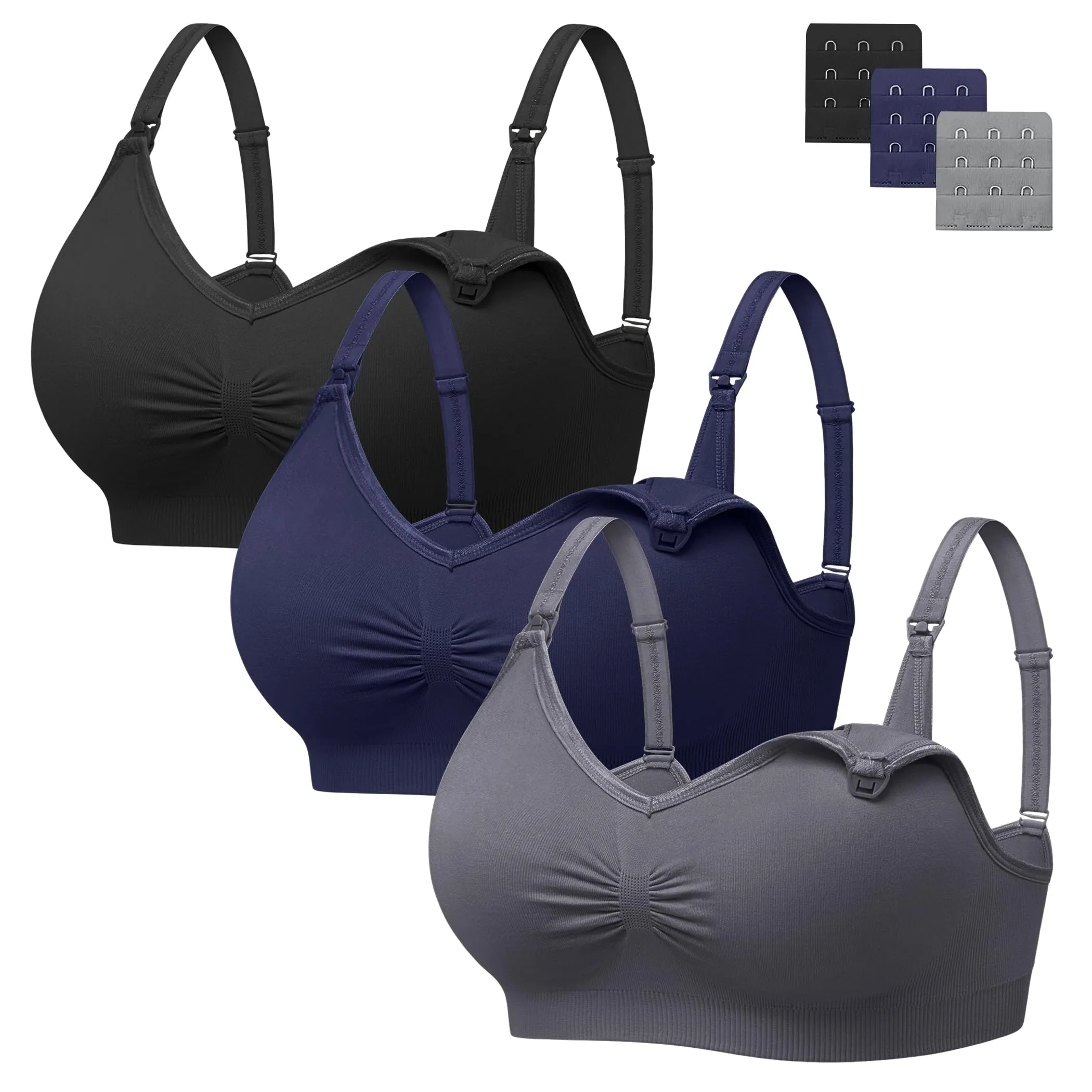 HBselect Reggiseno Allattamento con Estensione, 3 Pezzi - immagine 1