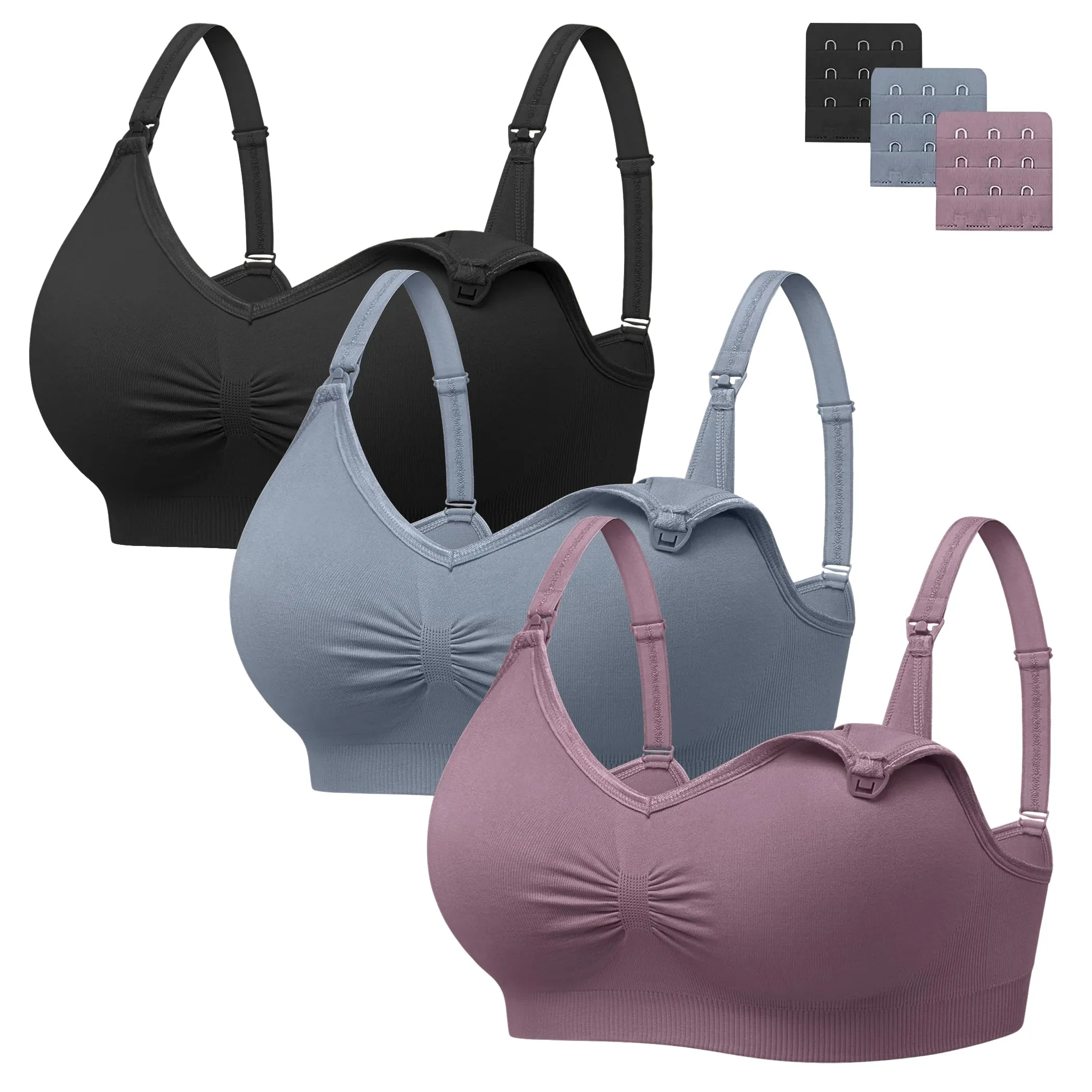 HBselect Reggiseno Allattamento con Estensione, 3 Pezzi - immagine 1