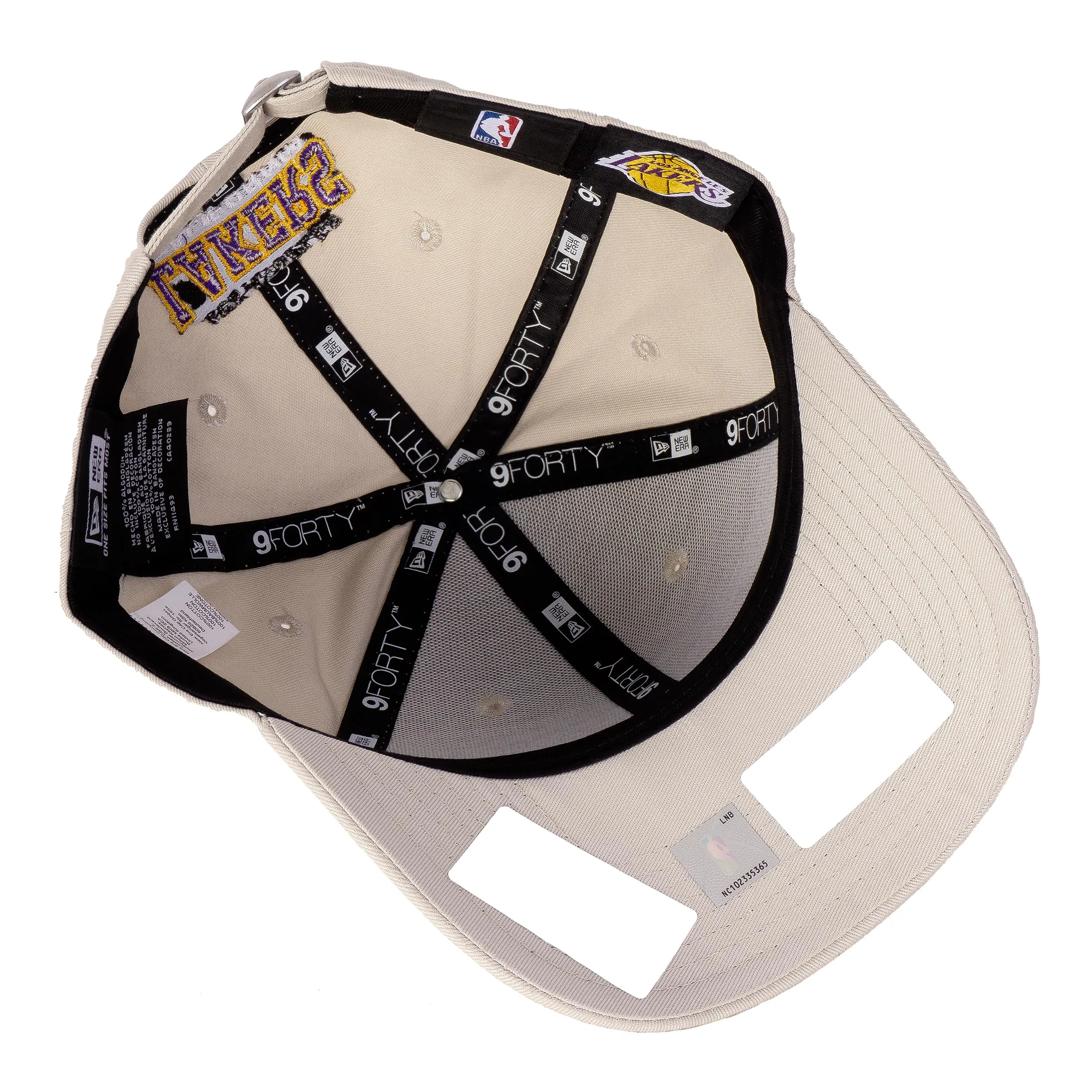 New Era Los Angeles Lakers Baseball Cap - Stone Grey - immagine 3