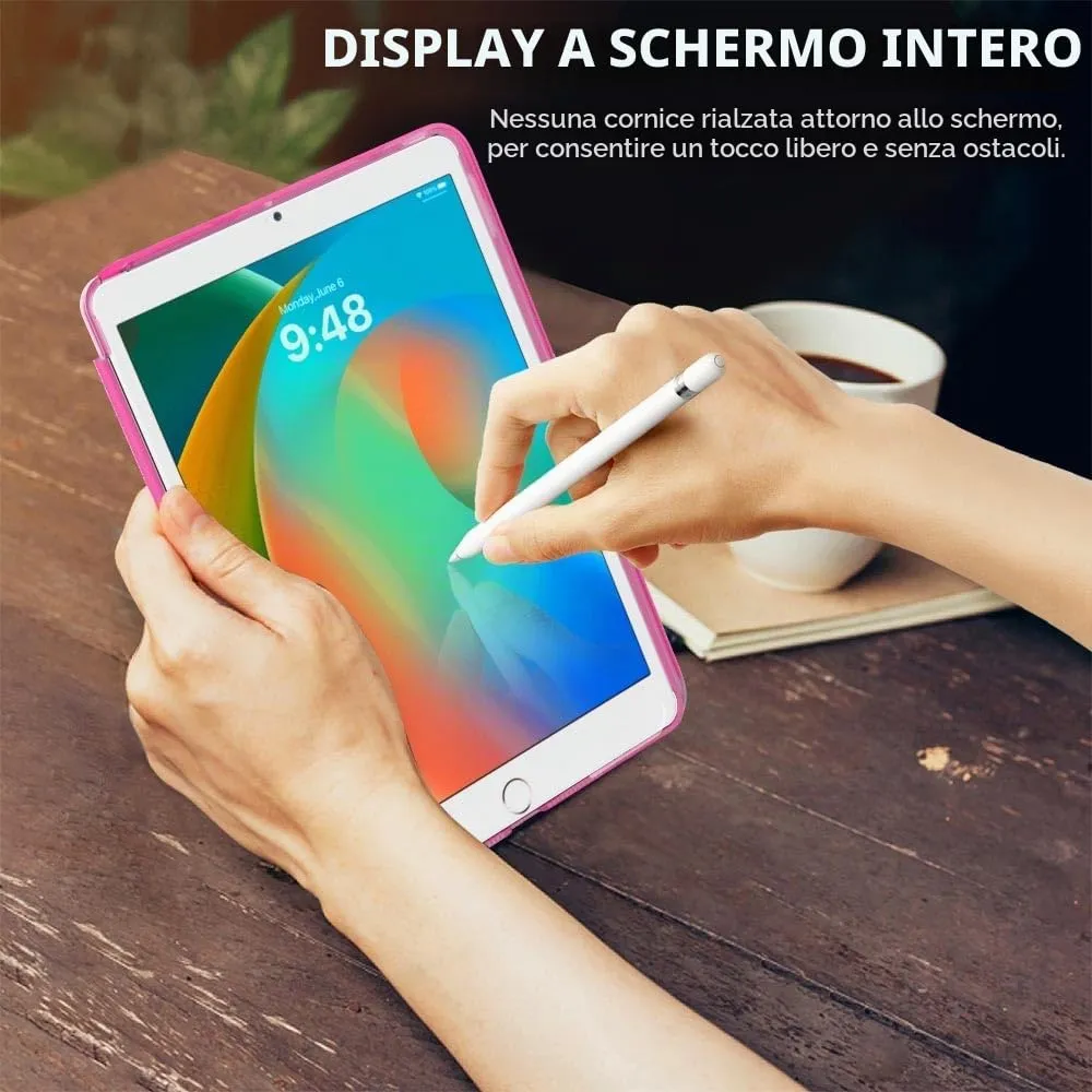 MoKo Cover for iPad 9th/8th/7th Gen 10.2" (2021/2020/2019), Pitaya Rosso - immagine 7