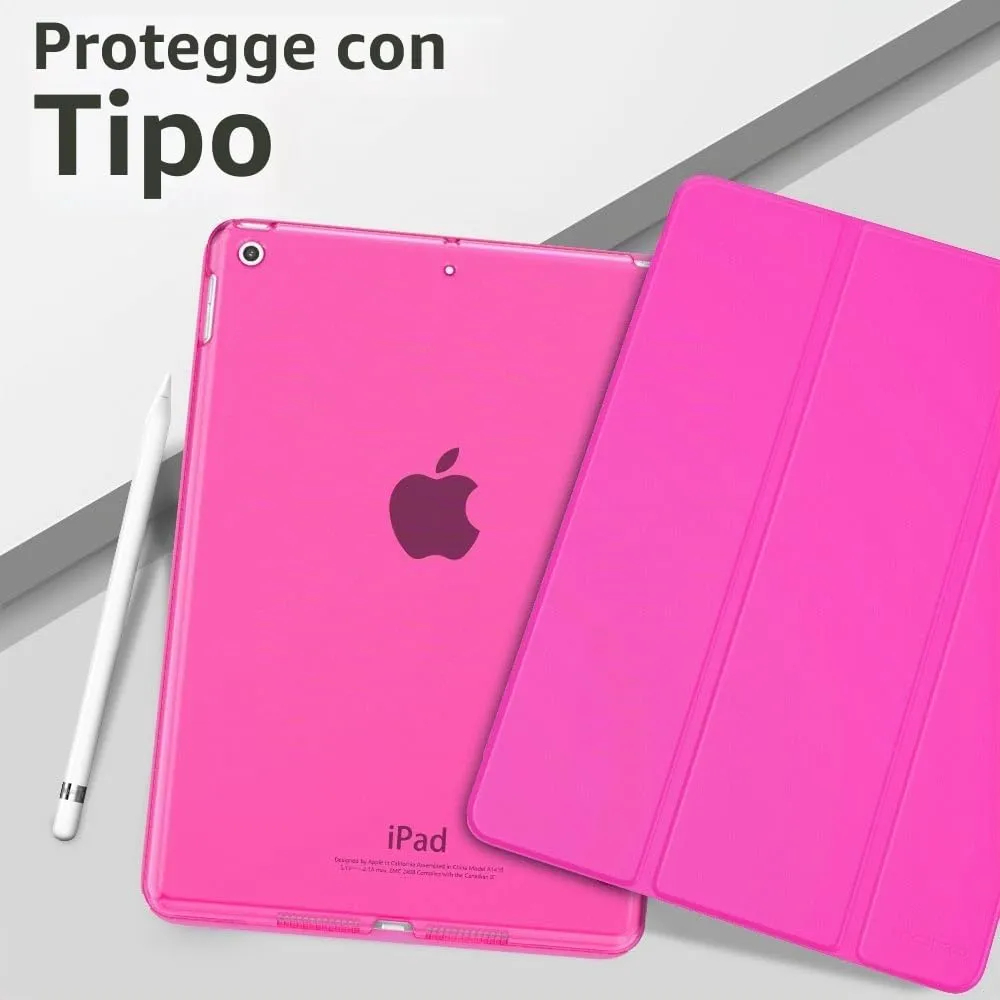 MoKo Cover for iPad 9th/8th/7th Gen 10.2" (2021/2020/2019), Pitaya Rosso - immagine 9