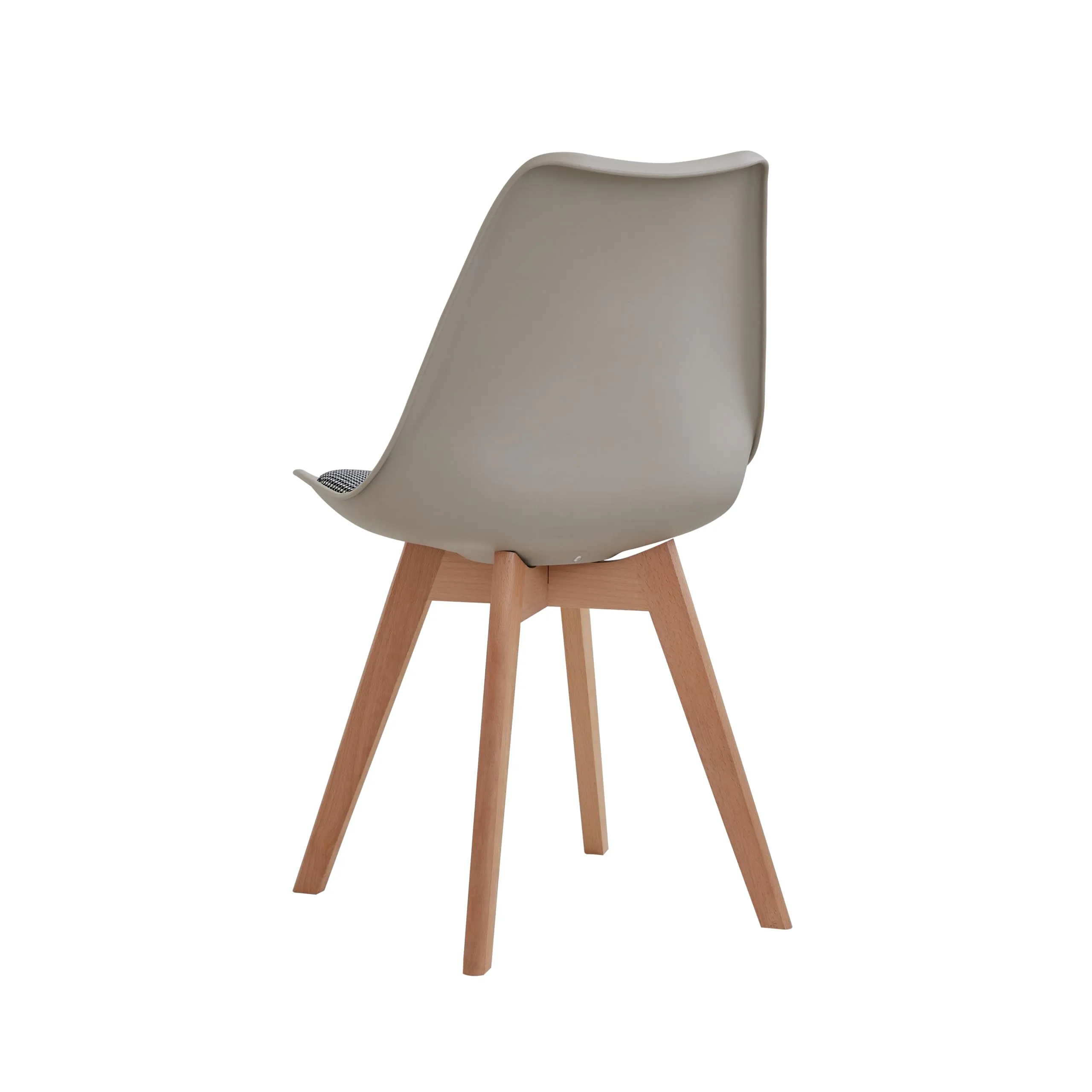 GrandCA HOME Set di 8 Sedie da Pranzo in Faggio Massello Design Retrò Imbottite, Cachi-QNG - immagine 6
