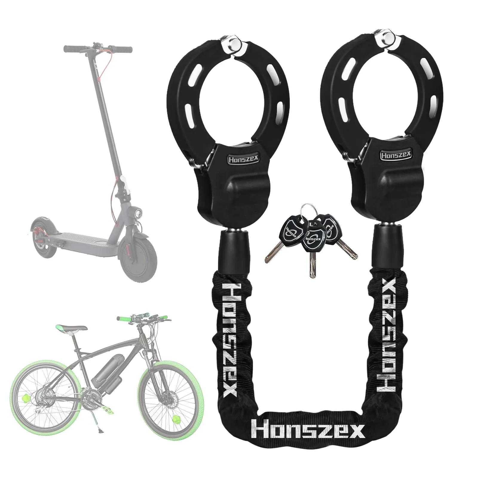 Honszex Lucchetto per Monopattino Elettrico e Bici, 92 cm - immagine 1
