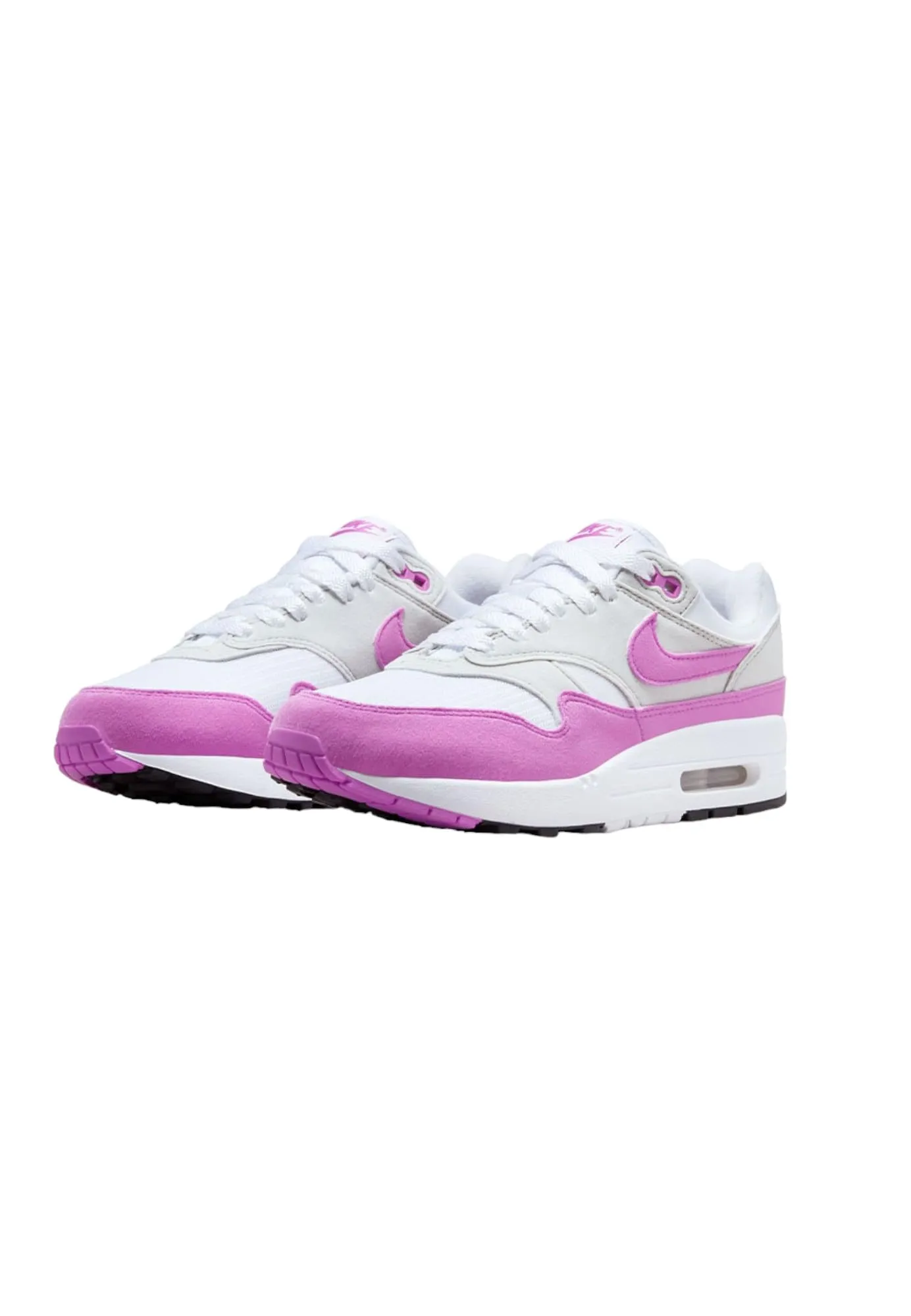 Nike Air Max 1 Scarpe da Ginnastica Donna Neutral Grey/Fuchsia Dream-White-Black 38 EU - immagine 2