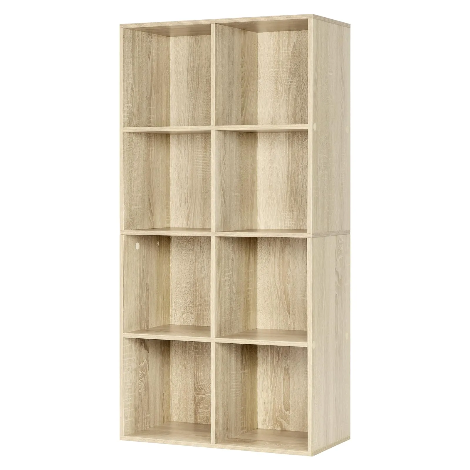 WOLTU Libreria Scaffale con 8 Scomparti a Cubi, Rovere Chiaro, 60x29,5x121 cm - immagine 8