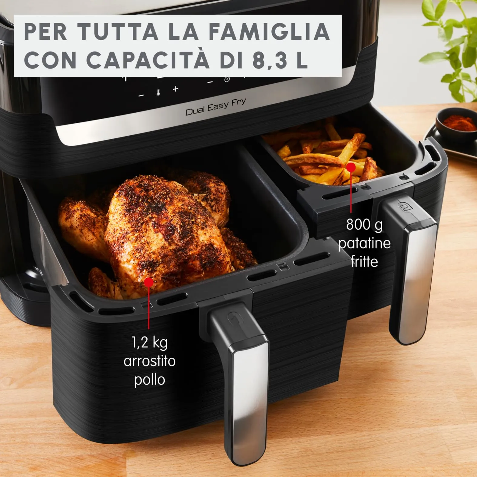 Moulinex Dual Easy Fry Air Fryer 8.3 L, EZ9018 - immagine 4