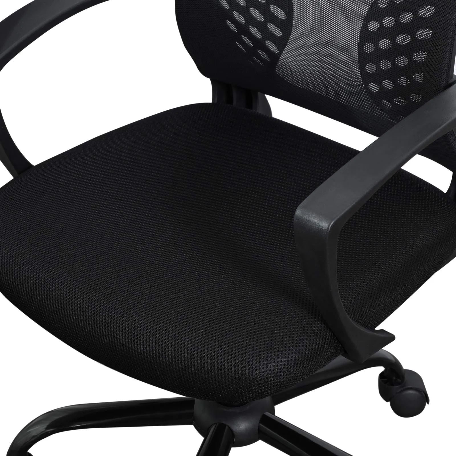 SONGMICS Sedia da Ufficio in Rete Girevole Regolabile Nero OBN22BK - immagine 7