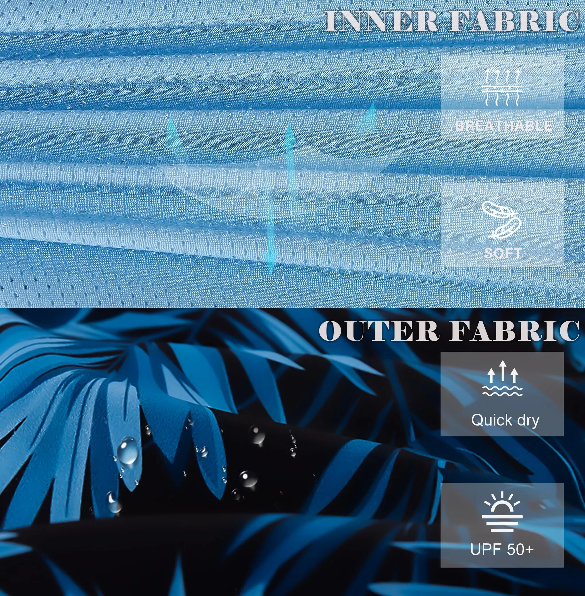 APTRO Pantaloncini da Bagno Uomo Stampa Hawaiana Palma Giallo Navy MK282 3XL - immagine 5
