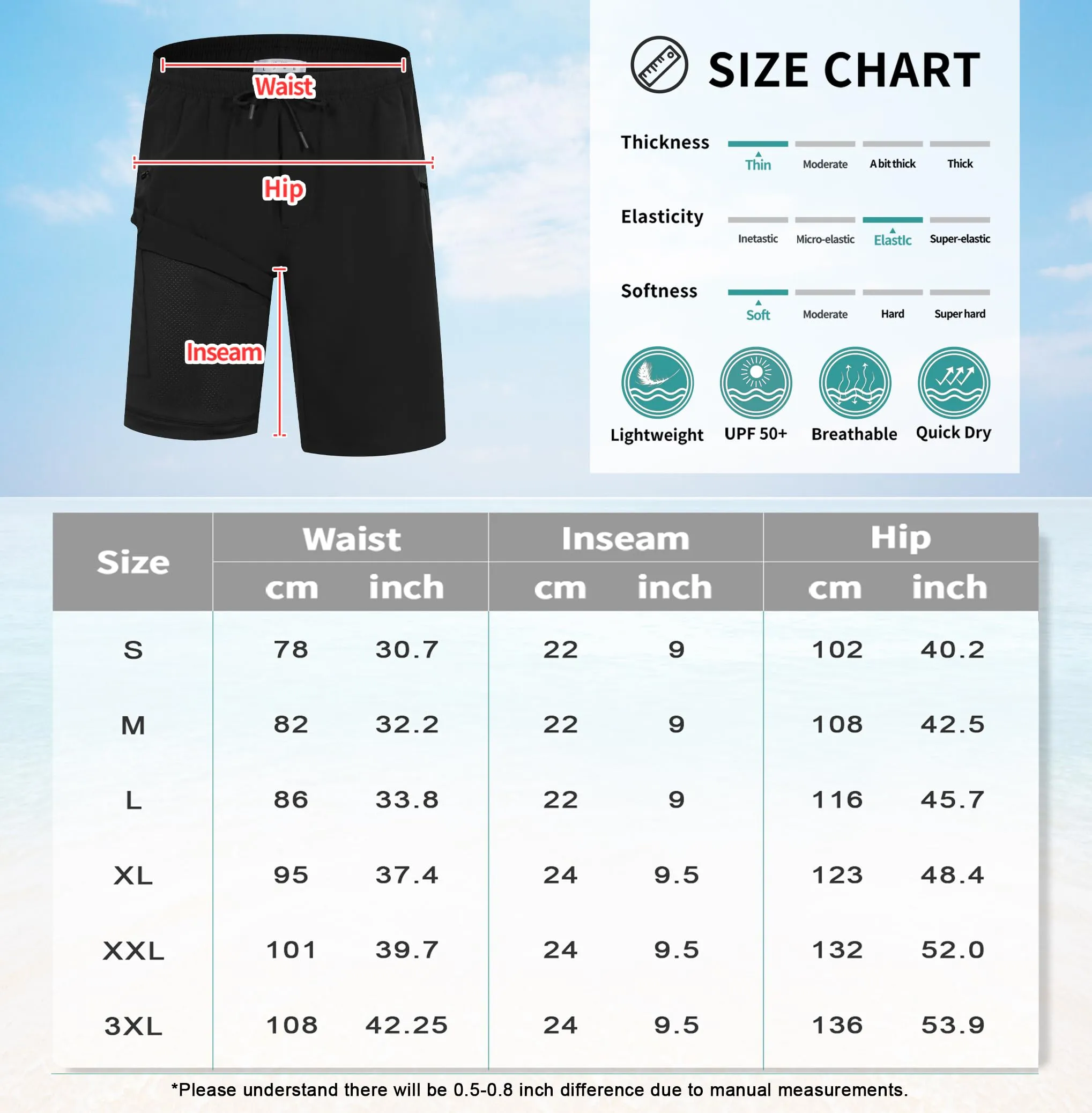 APTRO Pantaloncini da Bagno Uomo Stampa Hawaiana Navy MK287 L - immagine 6