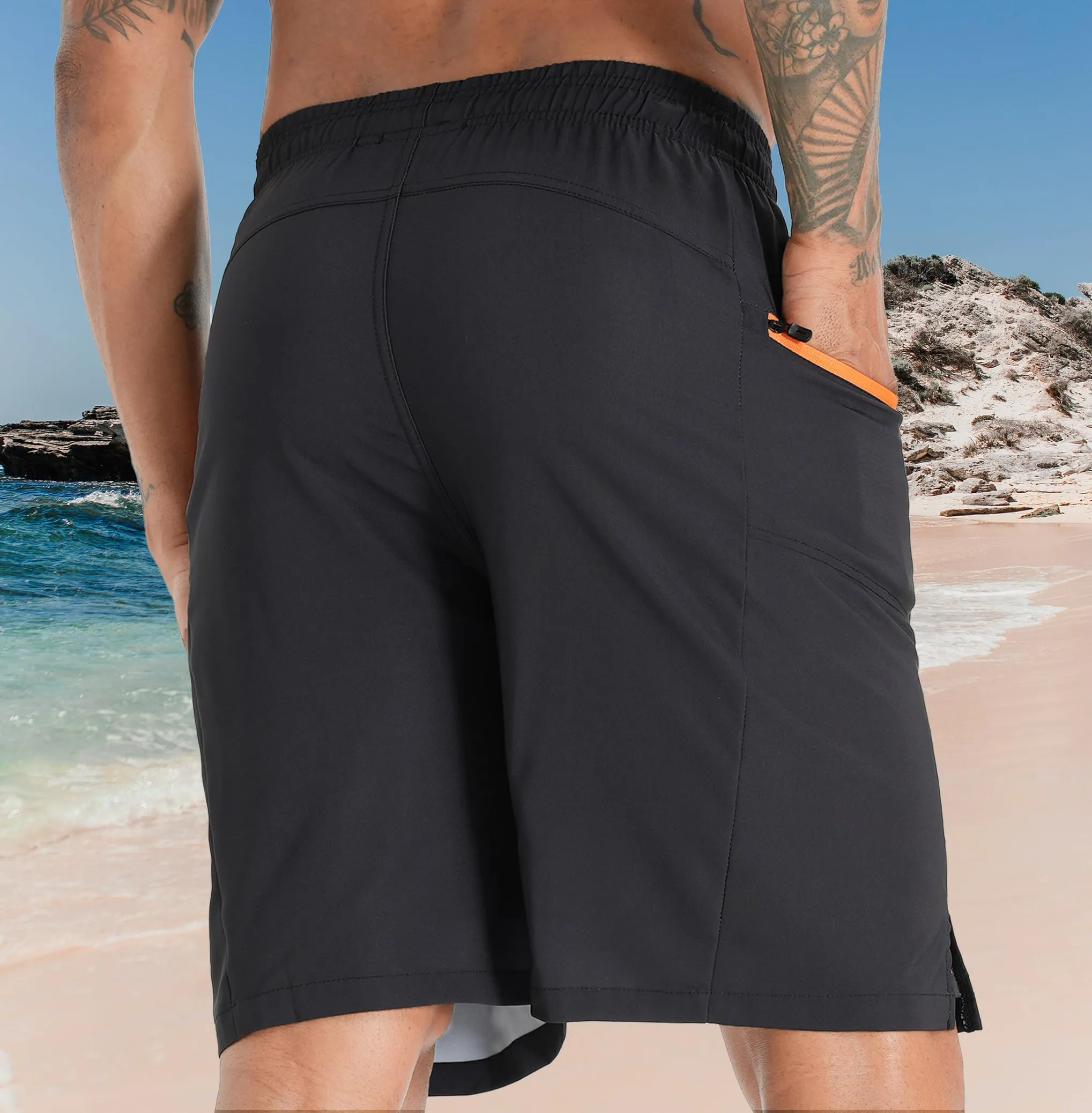 APTRO Pantaloncini da Bagno Uomo Stampa Hawaiana Bohemia MK283 3XL - immagine 2