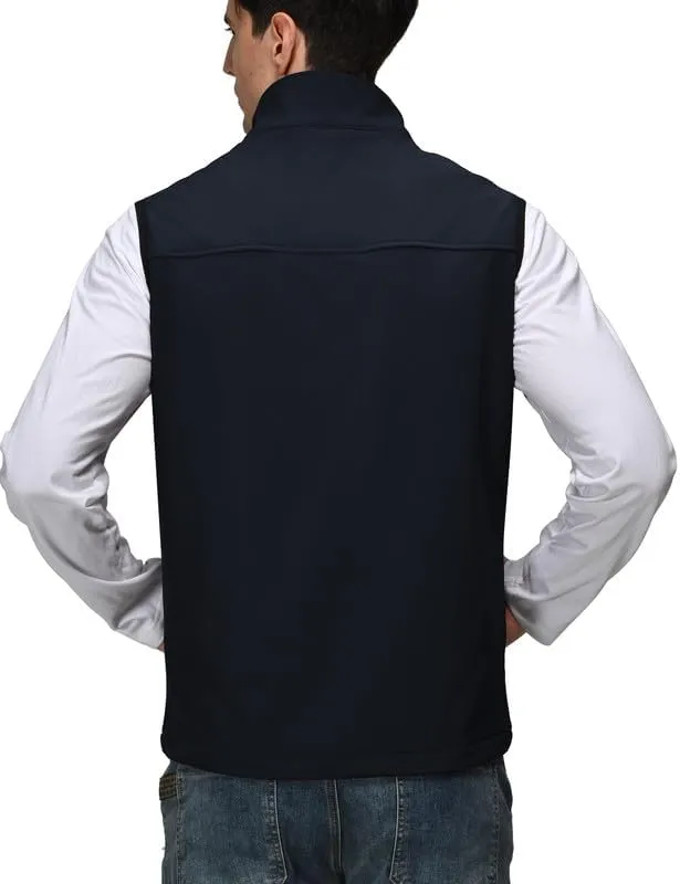 Zzkouine Gilet Sportivo Multitasche da Viaggio e Pesca, Antivento e Asciugatura Rapida, Blu, L - immagine 4