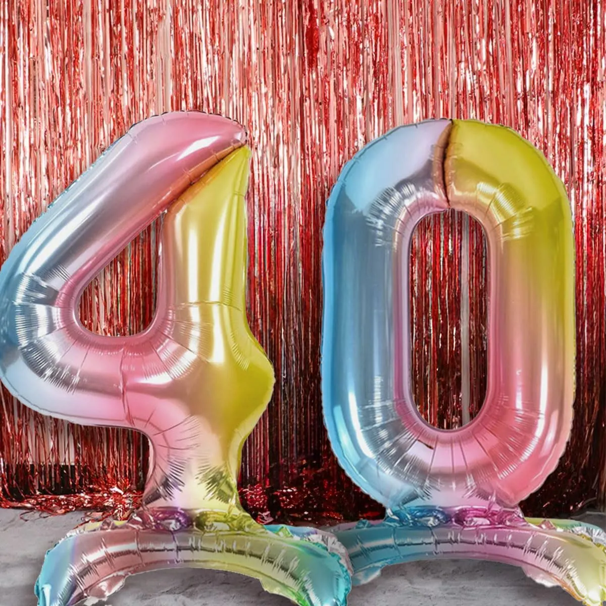 Jonami Palloncino Numero 2 Gigante Multicolore Pastello, 82 cm, Ad Aria - immagine 4