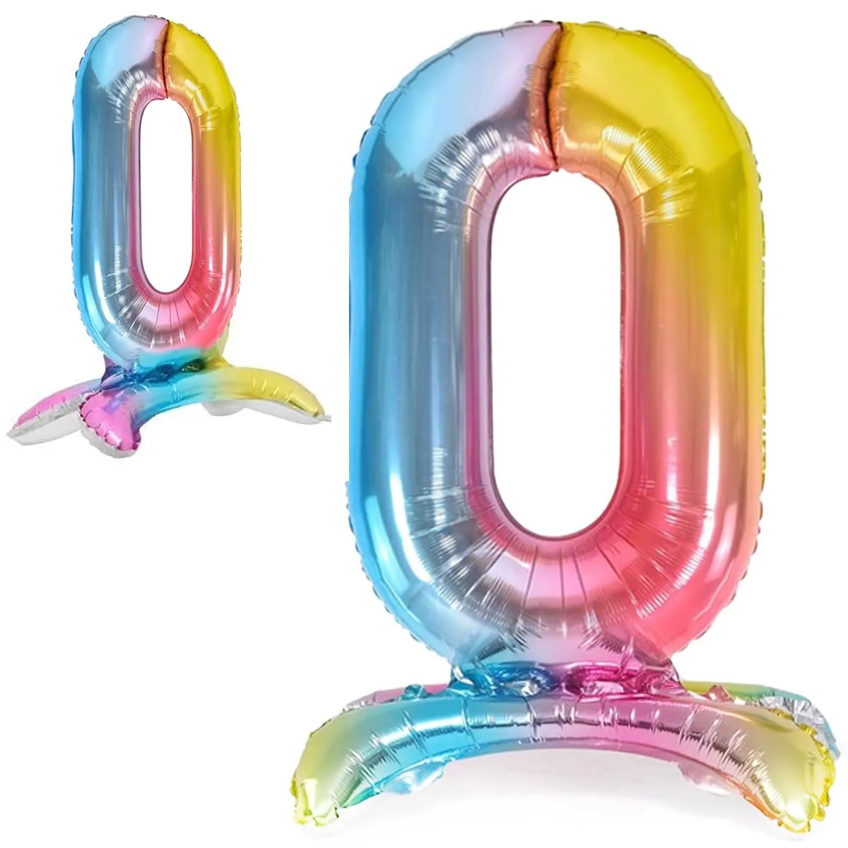 Jonami Palloncino Numero 0 Gigante Multicolore Pastello, 82 cm - immagine 1
