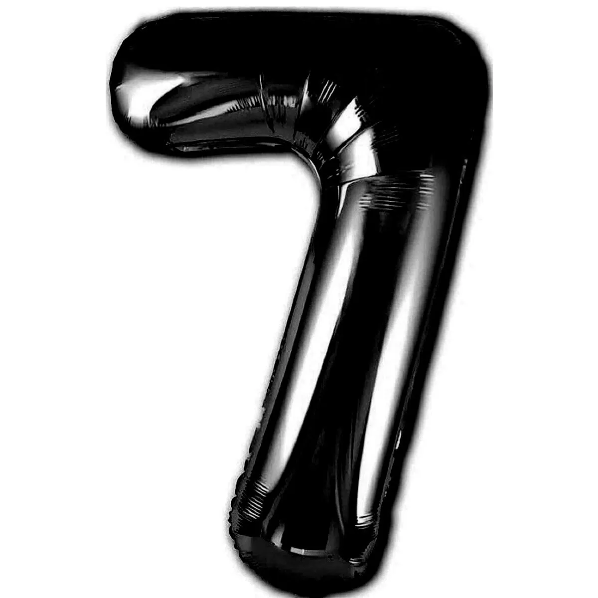 Jonami Palloncino Numero 7 Gigante Nero Metallizzato, 100 cm - immagine 1