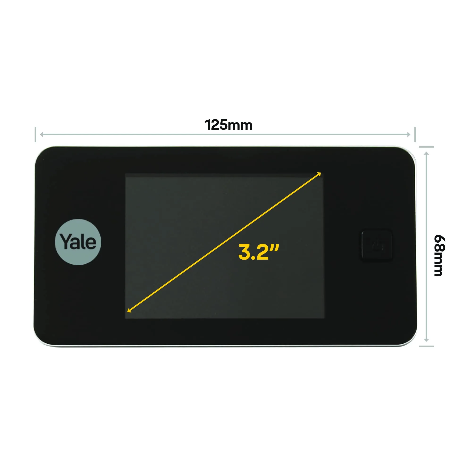 Yale Spioncino Elettronico Digitale 45-0500-1432-00-5001 Ottone - immagine 2
