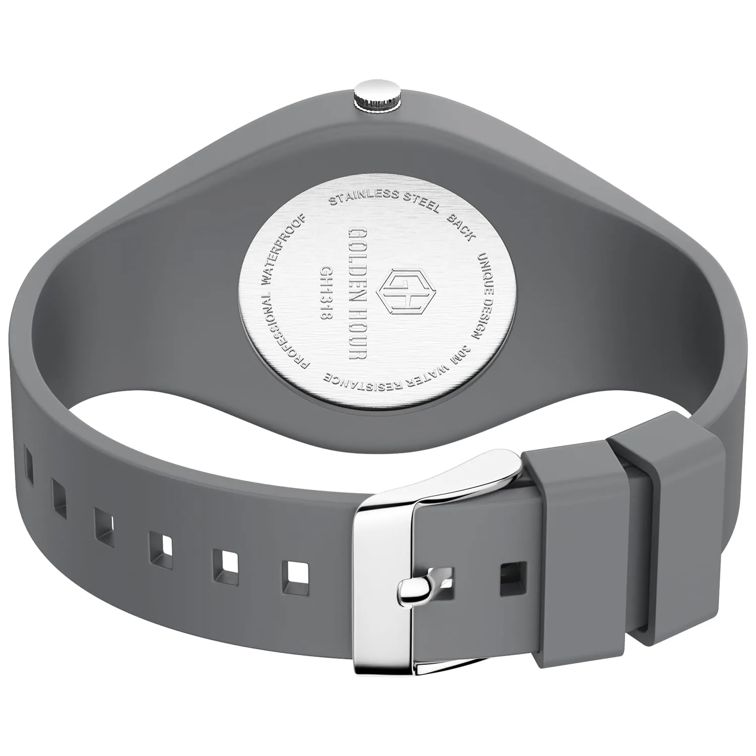 Golden Hour Orologio Unisex Digitale Analogico Sportivo Impermeabile GH-1318 con Cinturino in Silicone - immagine 5