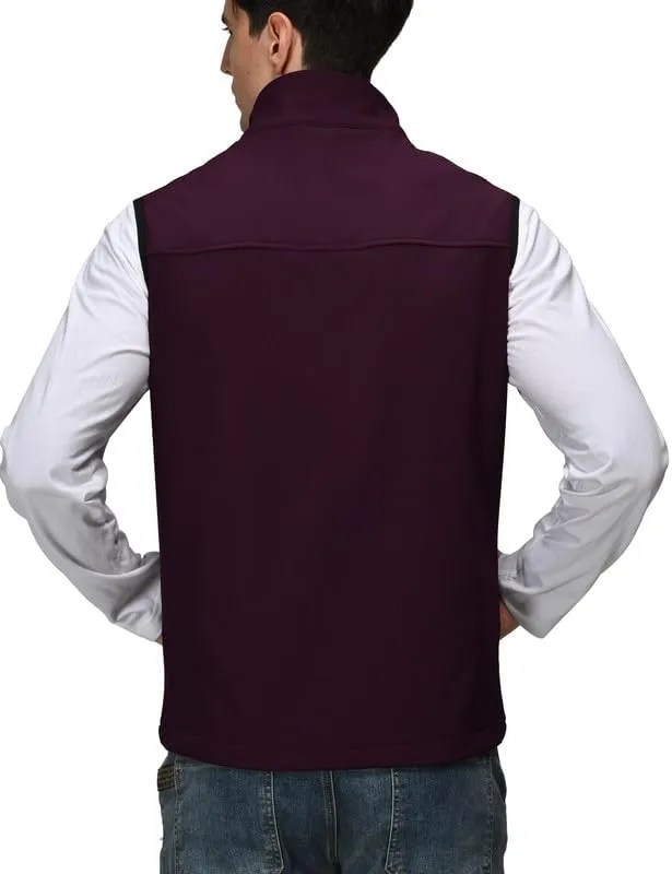 Zzkouine Gilet Softshell Impermeabile e Traspirante per Ciclismo, Rosso, 2XL - immagine 2