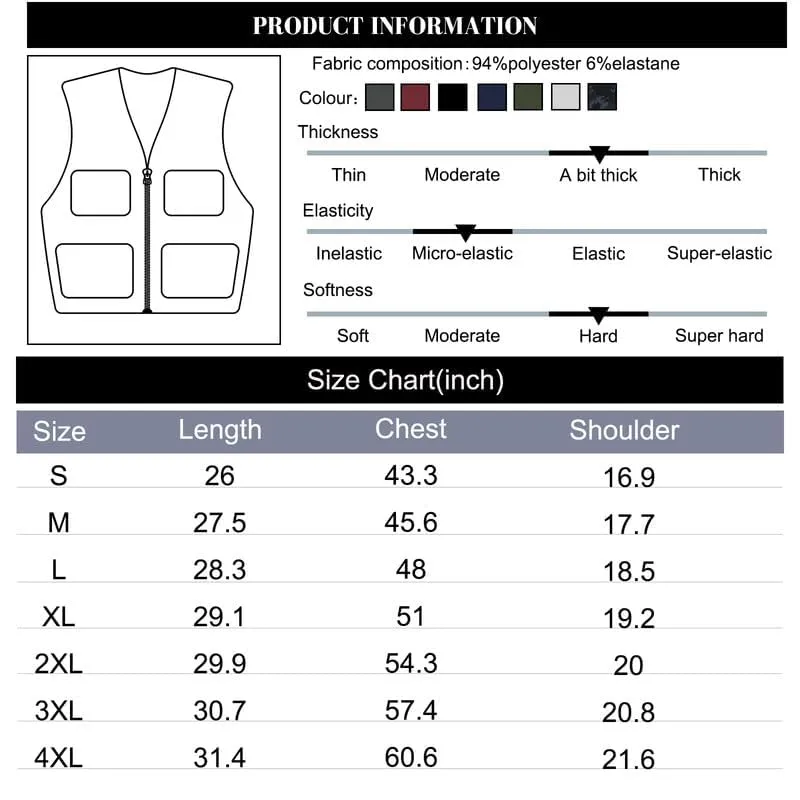 Zzkouine Gilet Softshell Impermeabile e Traspirante per Ciclismo, Rosso, 2XL - immagine 7
