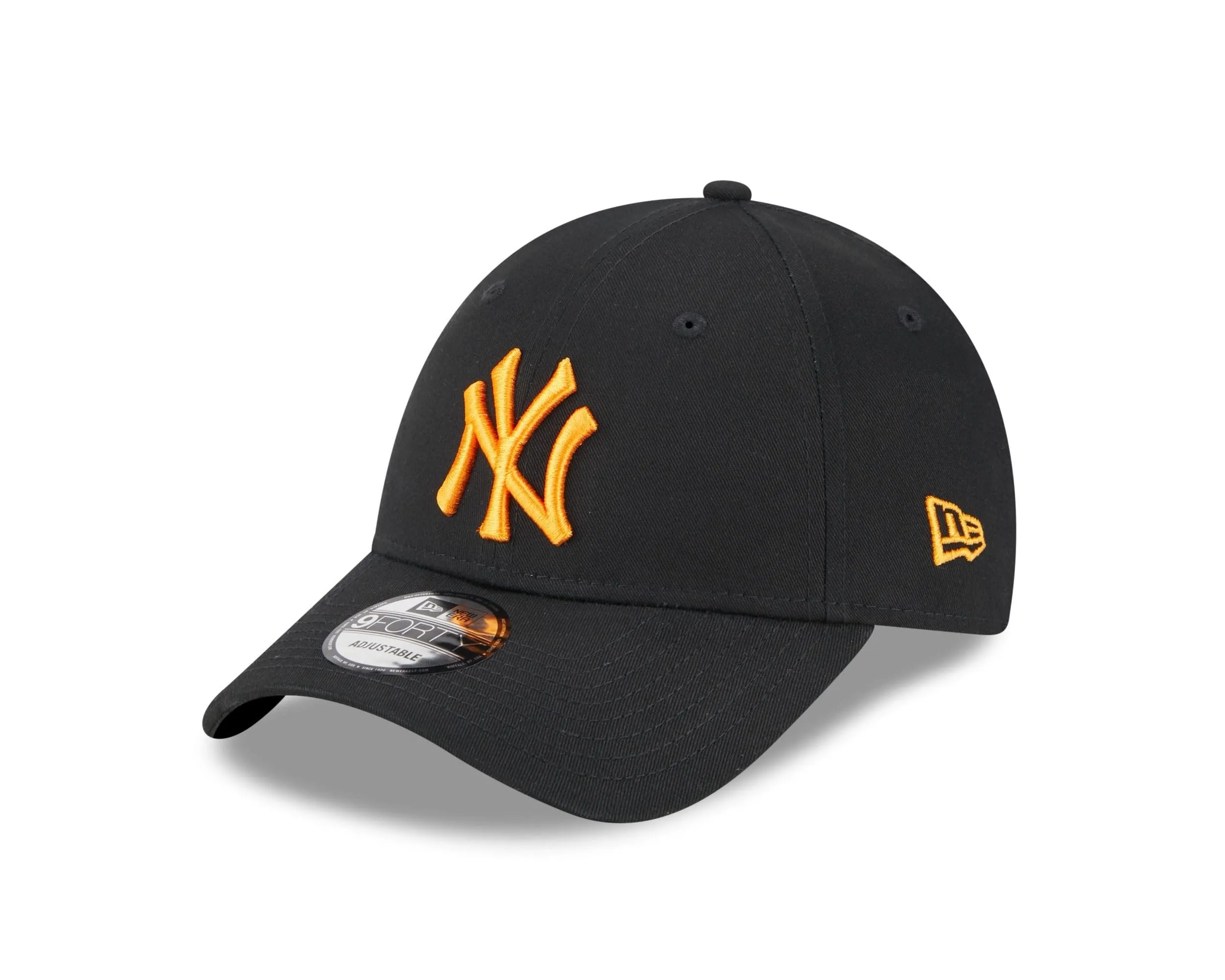New Era New York Yankees MLB Strapback Cap - Black/Orange - One Size - immagine 1