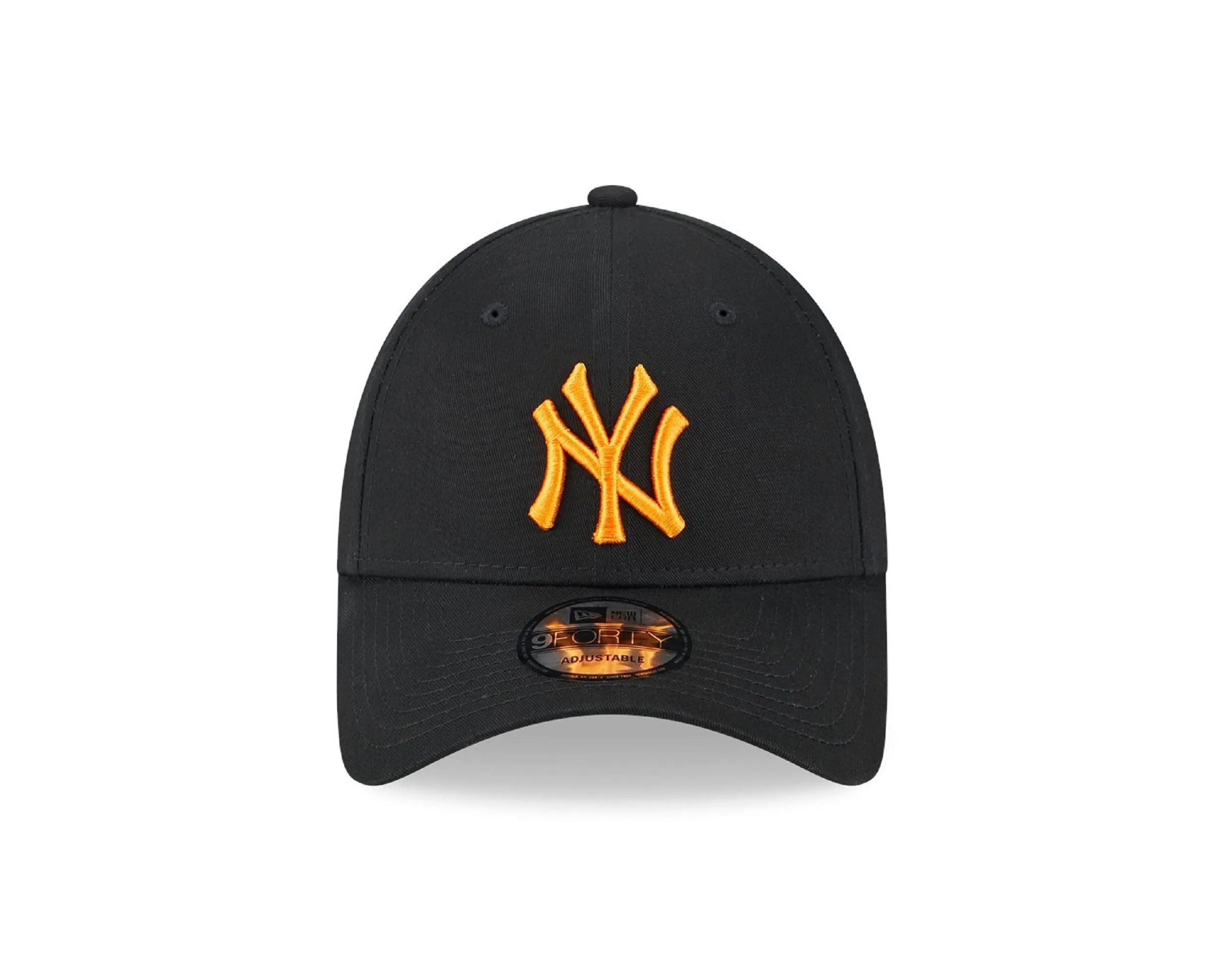 New Era New York Yankees MLB Strapback Cap - Black/Orange - One Size - immagine 2
