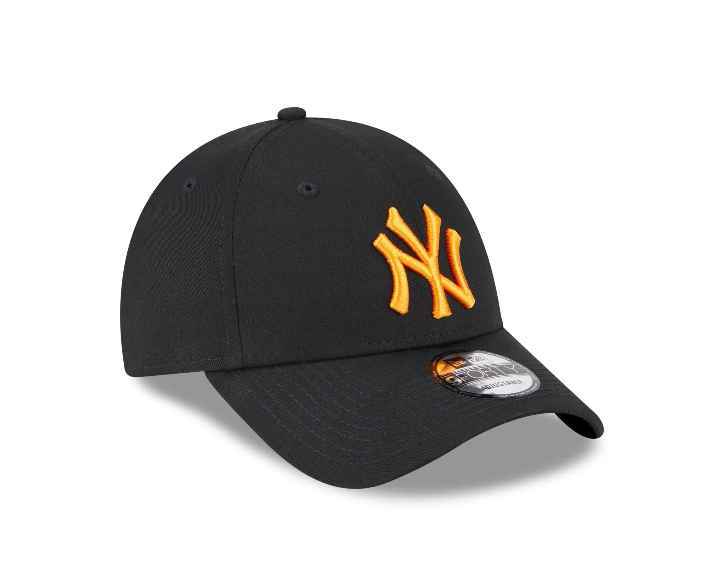 New Era New York Yankees MLB Strapback Cap - Black/Orange - One Size - immagine 3