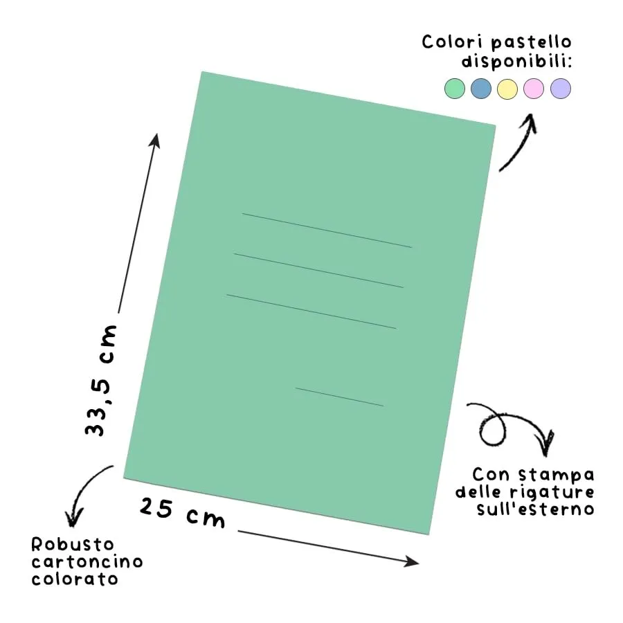 Blasetti Cartex Cartelline 3 Lembi A4, 200gr, Verde Opale, 25pz - immagine 3