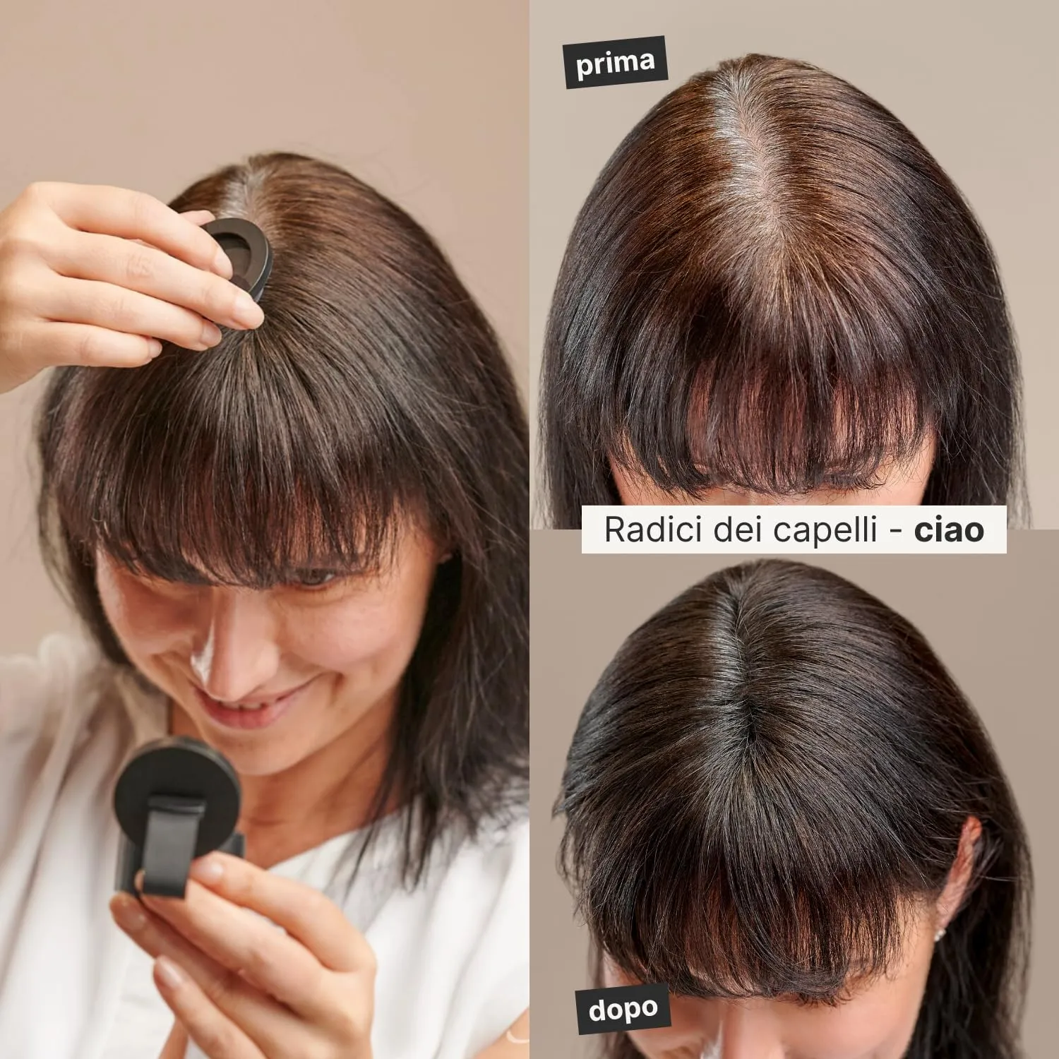 IMPERIO Polvere per Capelli Correttore Infoltimento Mascara Waterproof, 4g (Biondo Chiaro) - immagine 4